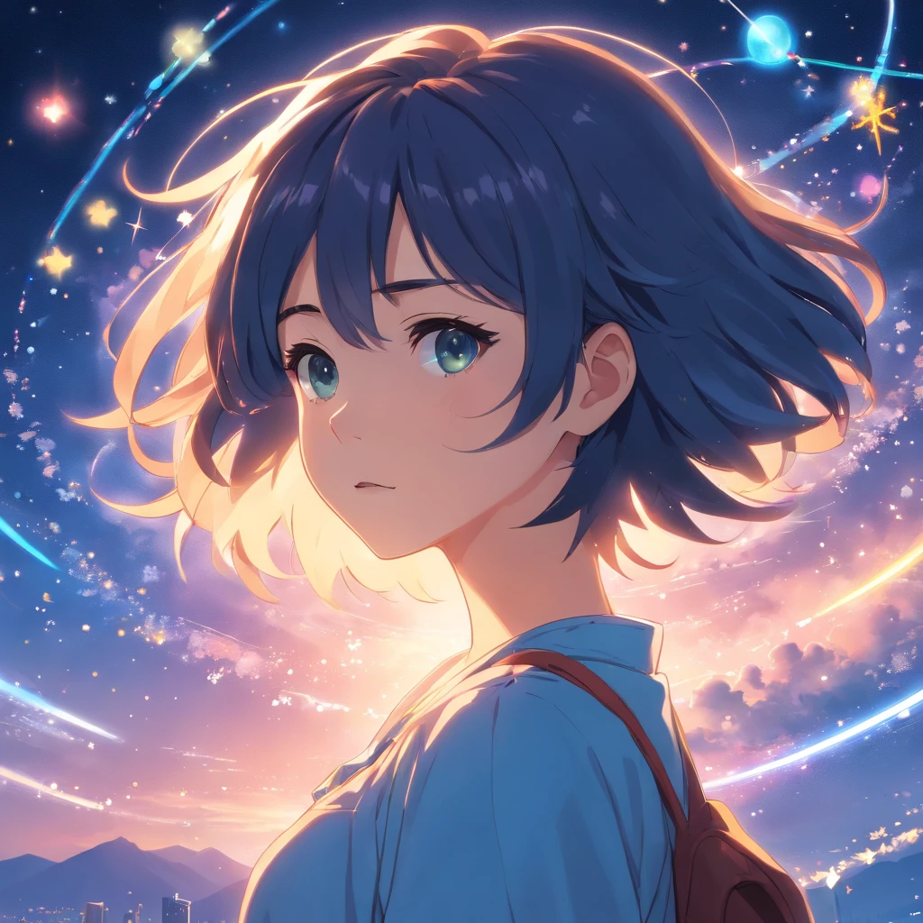 masterpiece、An ultra-high picture quality、one girls、constellation、comic strip