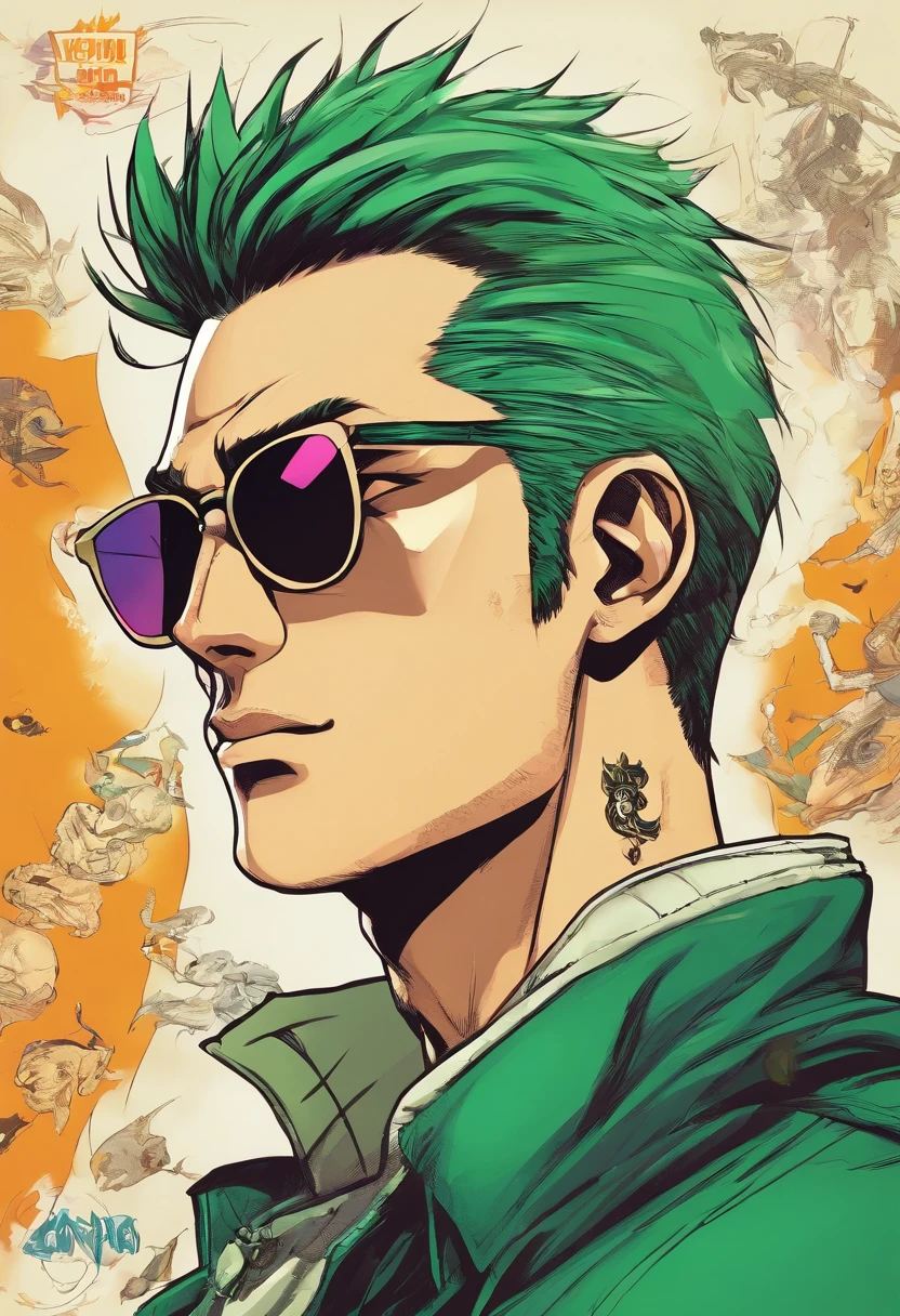 Roronoa Zoro with sunglasses and swag