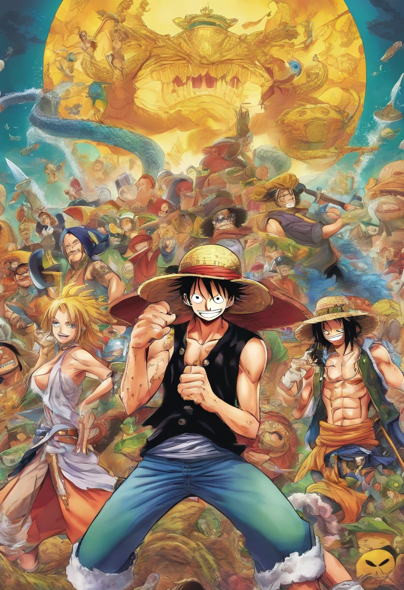 The Strawhats crew from one piece anime