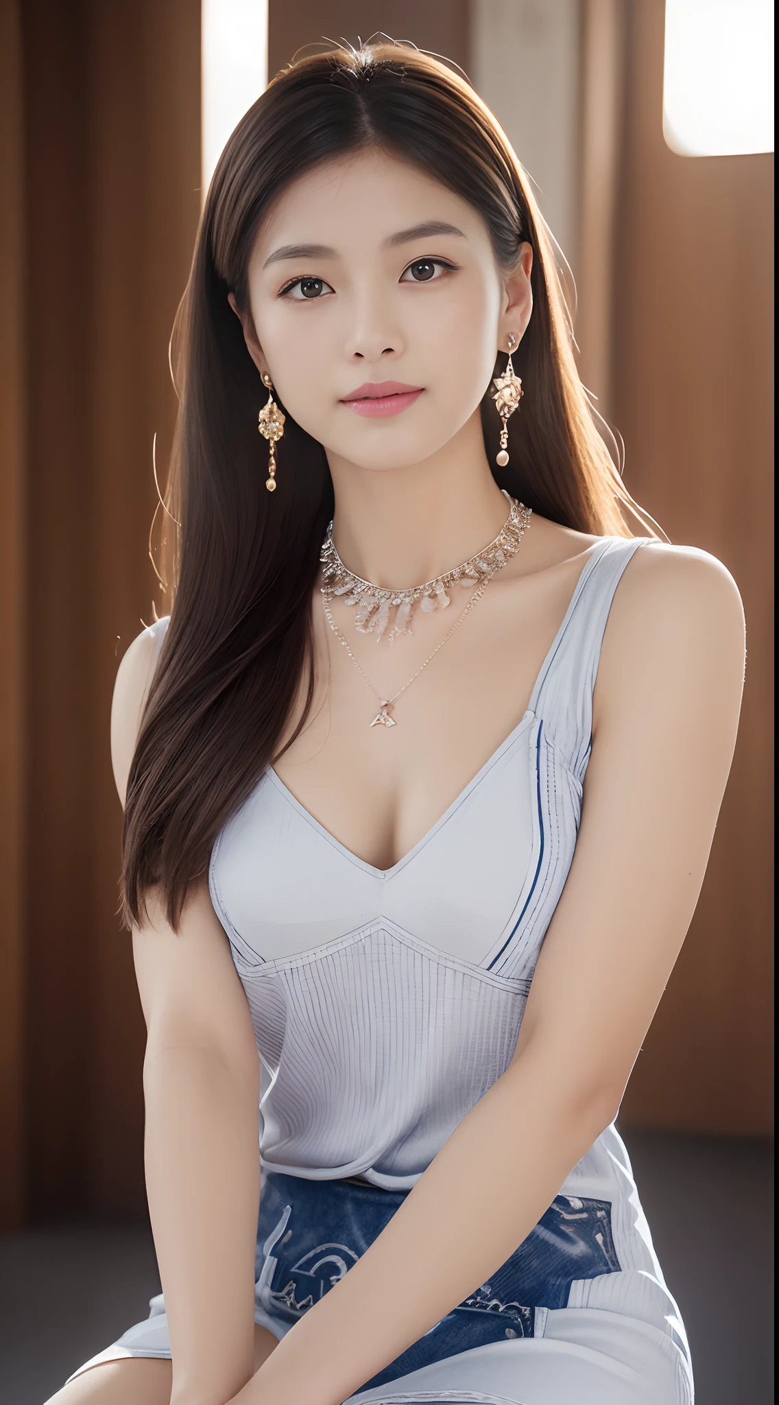 ulzzang -6500-v1.1, (Raw photo:1.2), (Photorealsitic), huge filesize, hight resolution, ighly detailed, top-quality, (masterpiece:1.6),(Hyper-realistic: 1.4), ighly detailed, nffsw, finely detail, top-quality, 8k wallpaper,People with Japan、hi-school girl、 (1 girl in),、((cowboy shot,Shot from the knee up:1.8))、((Muscular woman like a bodybuilder:1.4))、((Thick arms with sculpted muscles:1.3))、((thick legs with sculpted muscles,,,,,,,,,,,,,,,,,,:1.4))、((Lori face:1.2))、Narrow eyes, cute face, Narrow eyes,closes mouth、shyly smile:1.4、(Mini dress with thigh visible、large earring,A large necklace with a luxurious look on the neck:1.5)、Stand in Front of the Church、chies、Blessed by many、 (Realistic: 1.3), (Smooth lighting: 1.05), (Improved cinematic lighting: 0.9), Realistic lighting, Backlight, Face Light, raytrace, (Whitening light: 1.2), (Image enhancement: 1.4), ( Top quality real skins: 1.4), (Body Line Mood Increase:1.1), (Skin Texture Enhancement Beauty:1.1),