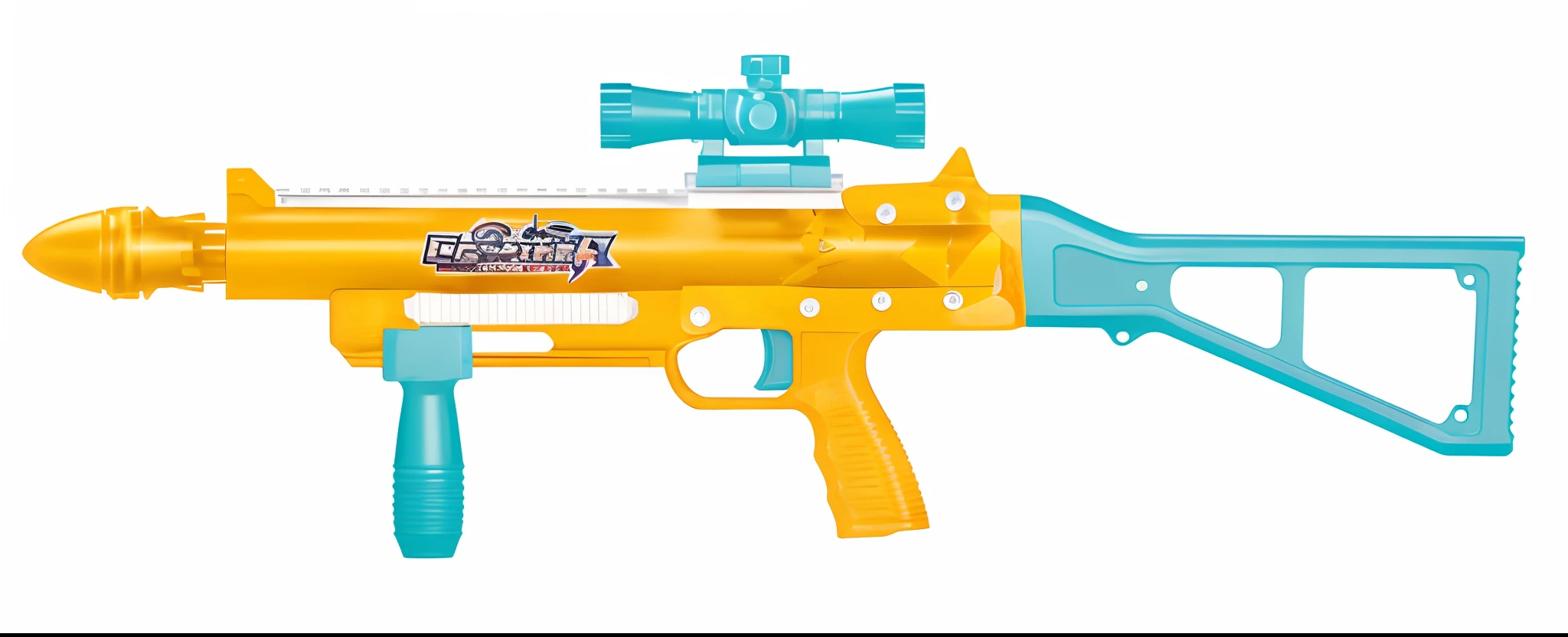Toy water gun, Realistic, Desolate, intricately details, Artistic lighting, Particle, Beautiful, Amazing, Highly detailed, Digital art, Sharp focus, trending on art station