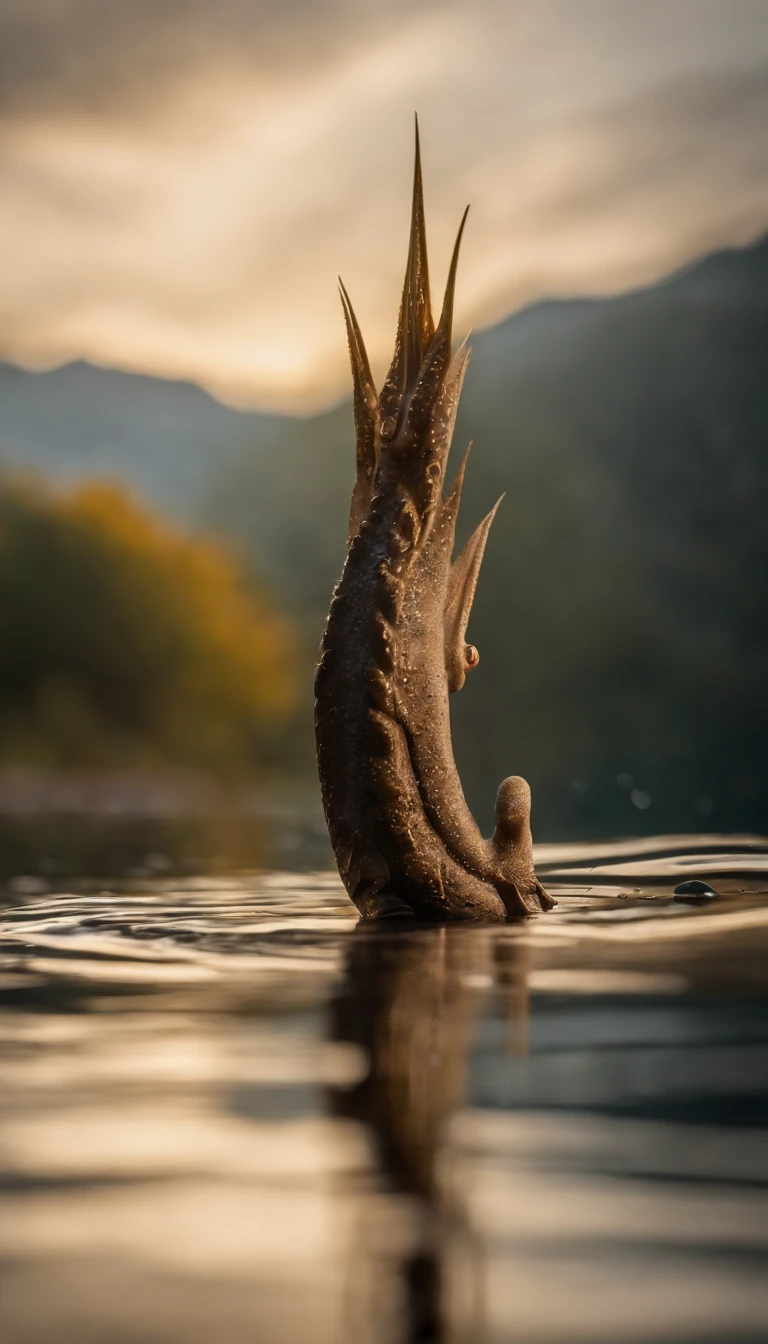 (close-up:1.5), (solo:1.5), lotus flower, Green stem, Silt comes out of the water, gold light, aura background, god rays, ray tracing, negative space, UHD, retina, masterpiece, ccurate, super detail, high details, high quality, highres, 16k