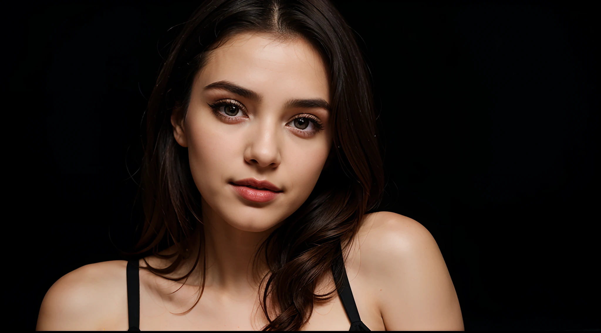 RAW Photo, DSLR BREAK
(kkw-ph1:0.9) BREAK
half body portrait of ung 20yo woman, black hair, wearing wonderful dress, perfect eyes, perfect lips, perfect nose, professional color graded, wonderful woman, dark background, cute woman