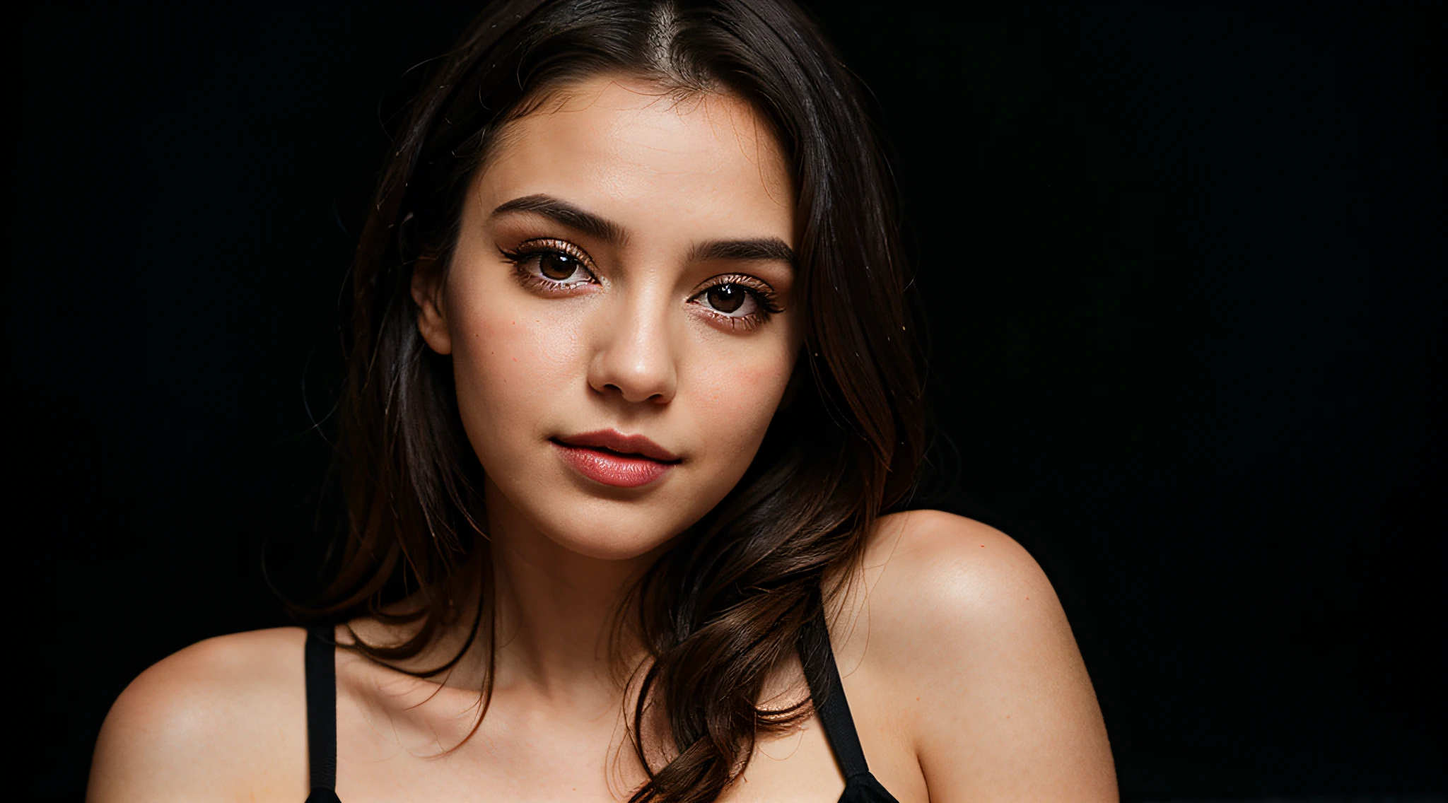 visage femme alabnaise, dark eyes