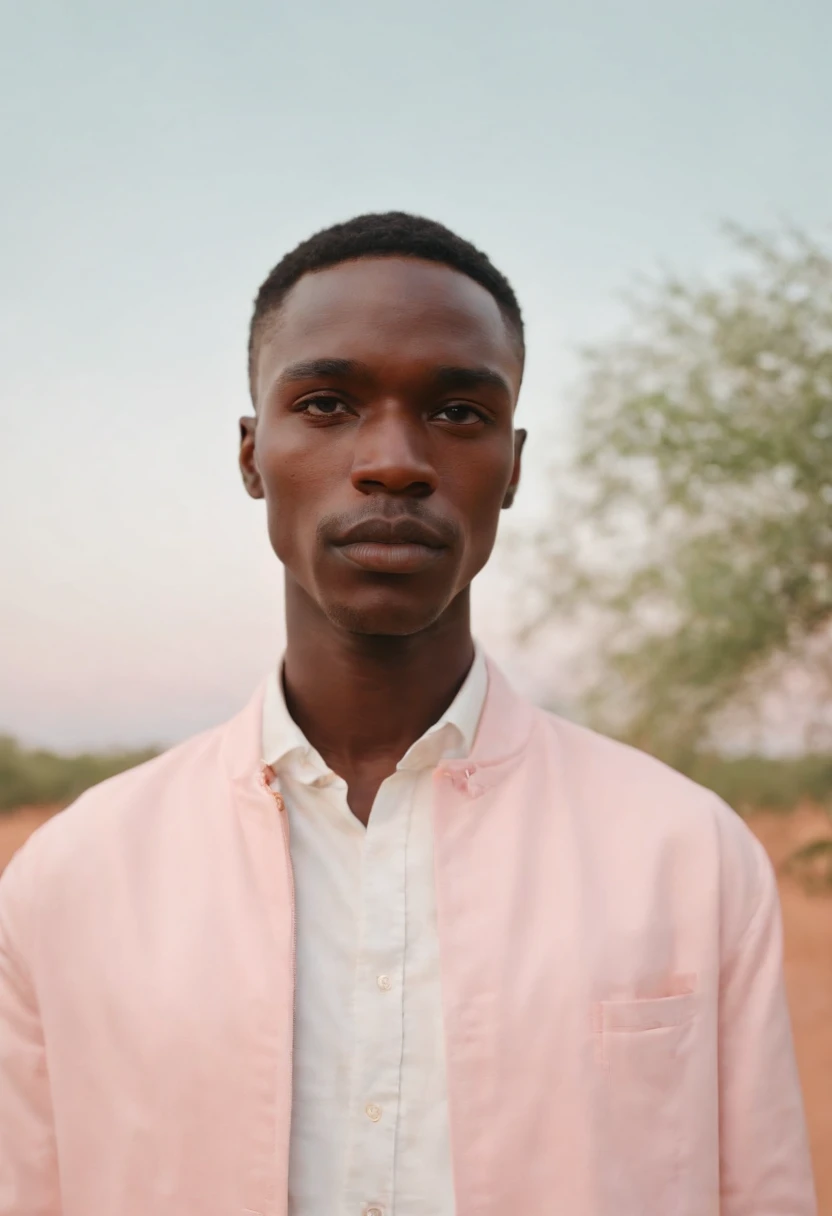 Man,African style man, neopop, pastel colors, by jimmy marble, portrait, (medium shot)