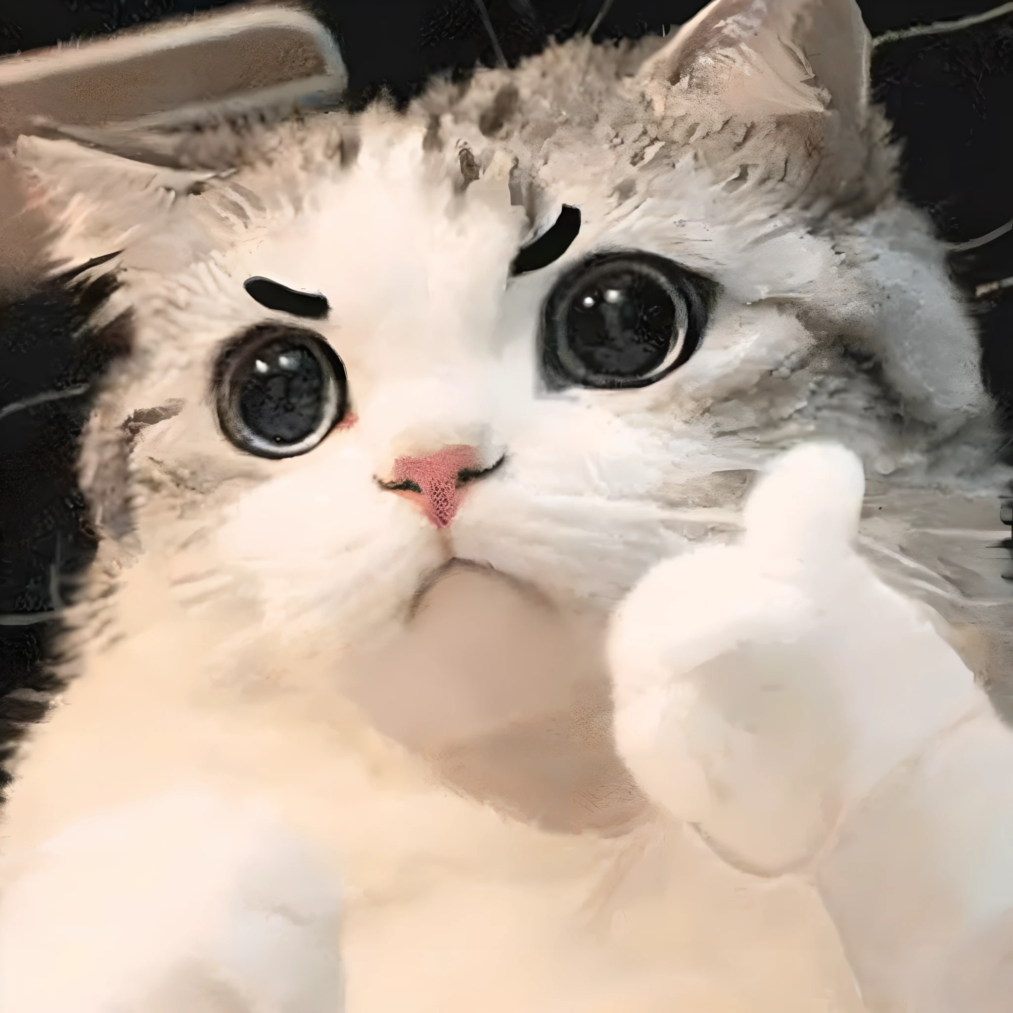 One cute cat，largeeyes