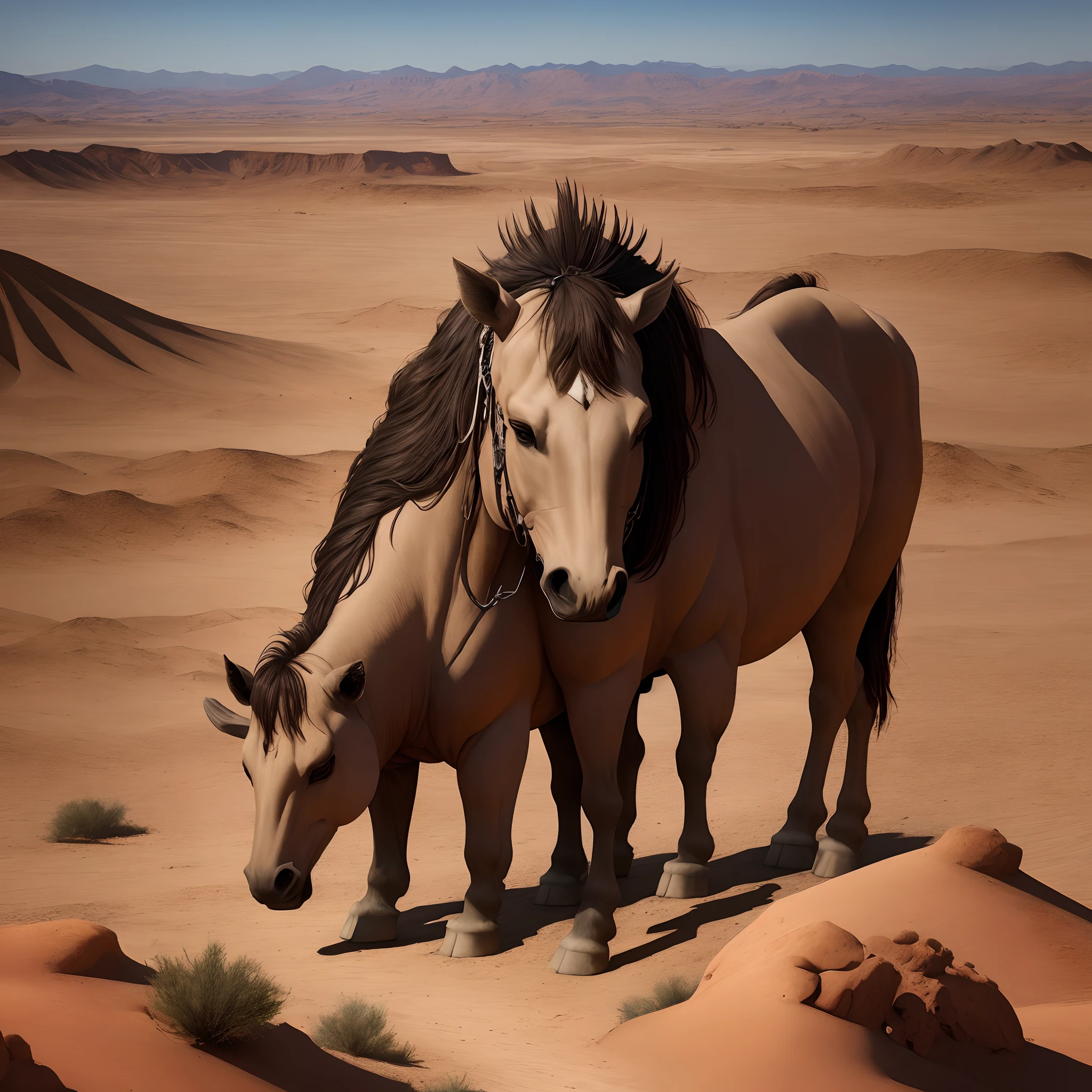 King in desert