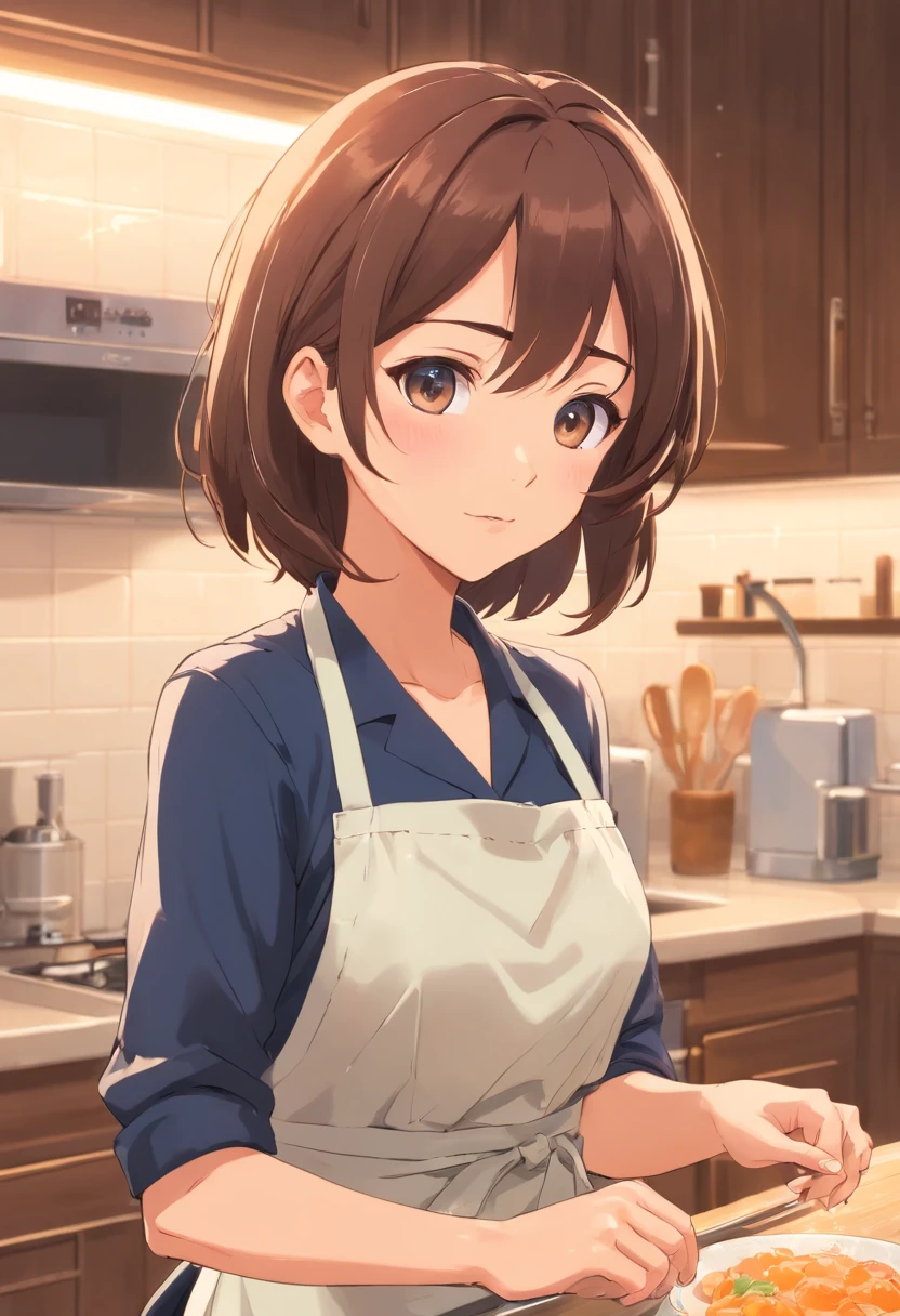 (Best quality,A high resolution,Masterpiece:1.2),(1girll),,(A bust up close),(Wear aprons and plain clothes),(Soft warm lighting),(Inside the kitchen:1.0),(Washing dishes),There is foam on the hands,(Soft warm lighting),(Inside the kitchen:1.0),(tap),
(depth of fields:1.0)