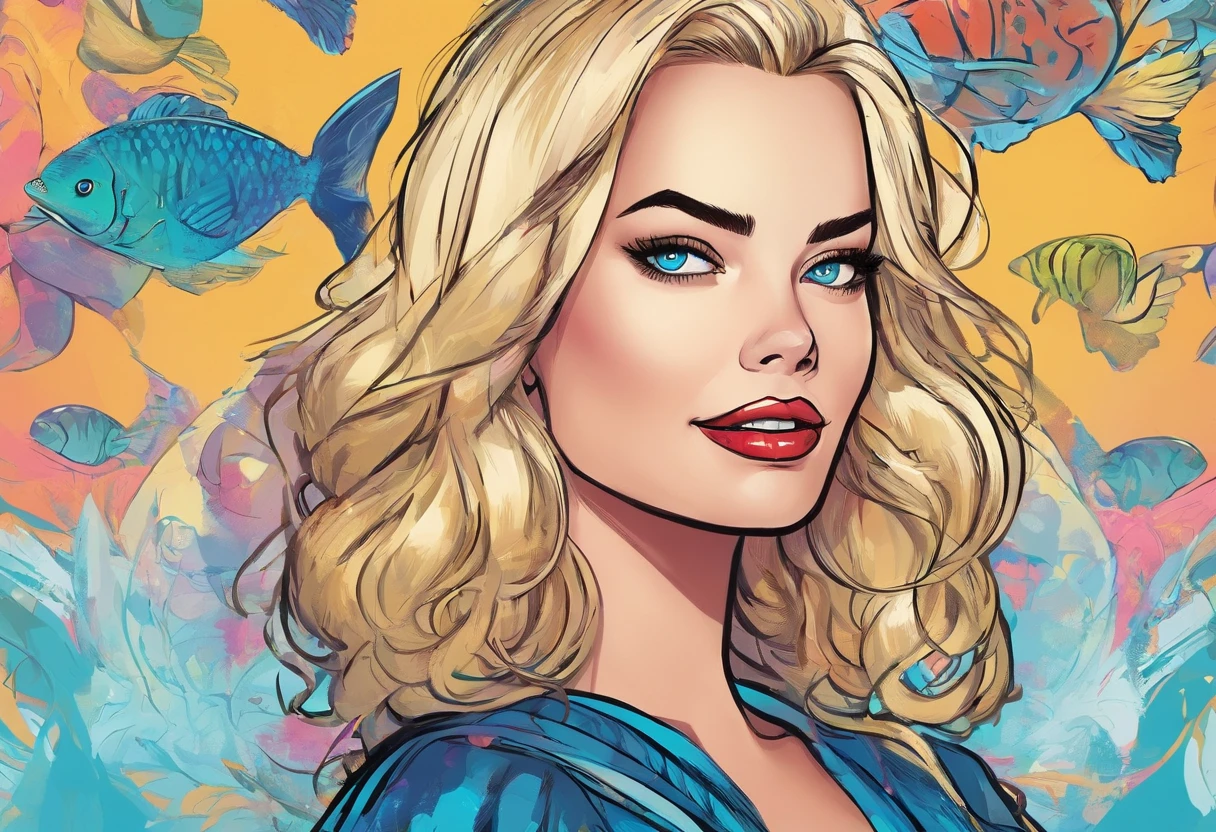 Margot Robbie, vintage pinup