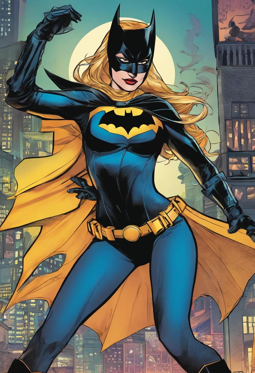 Margot Robbie, vestida como Batgirl