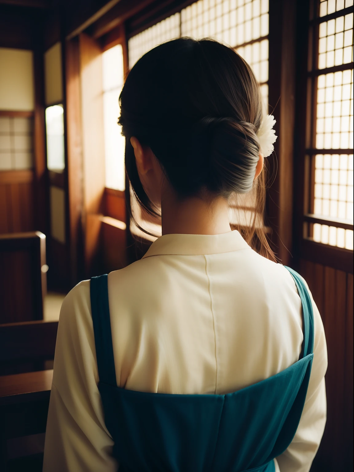 Beautuful Women、20yr old 、body shot、Taisho Era、FROM BEHIND