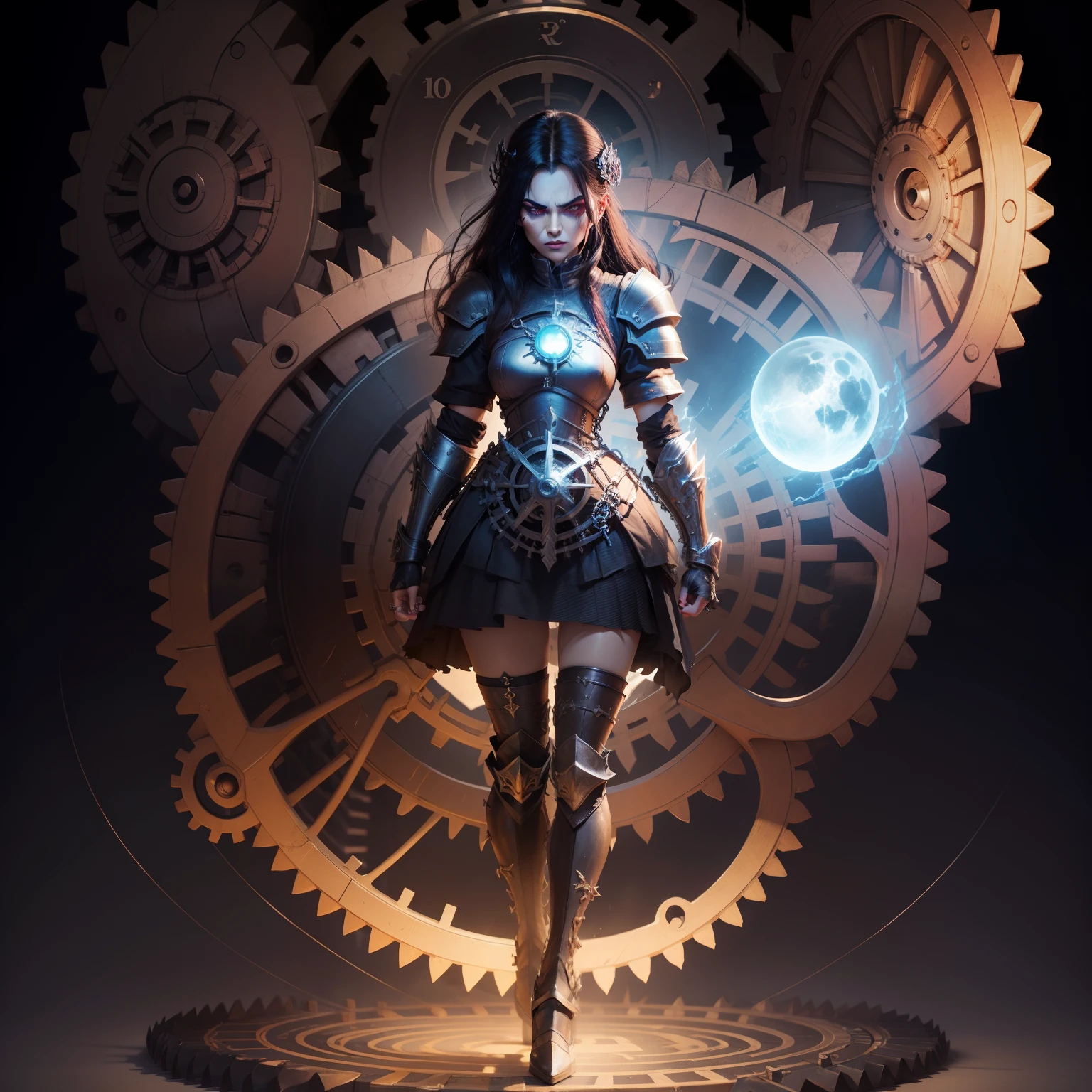 Evil and ruthless look