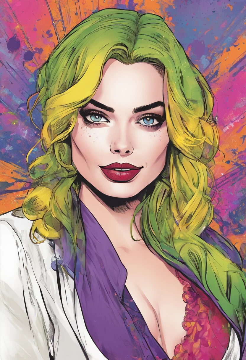 Margot Robbie, vestida como coringa