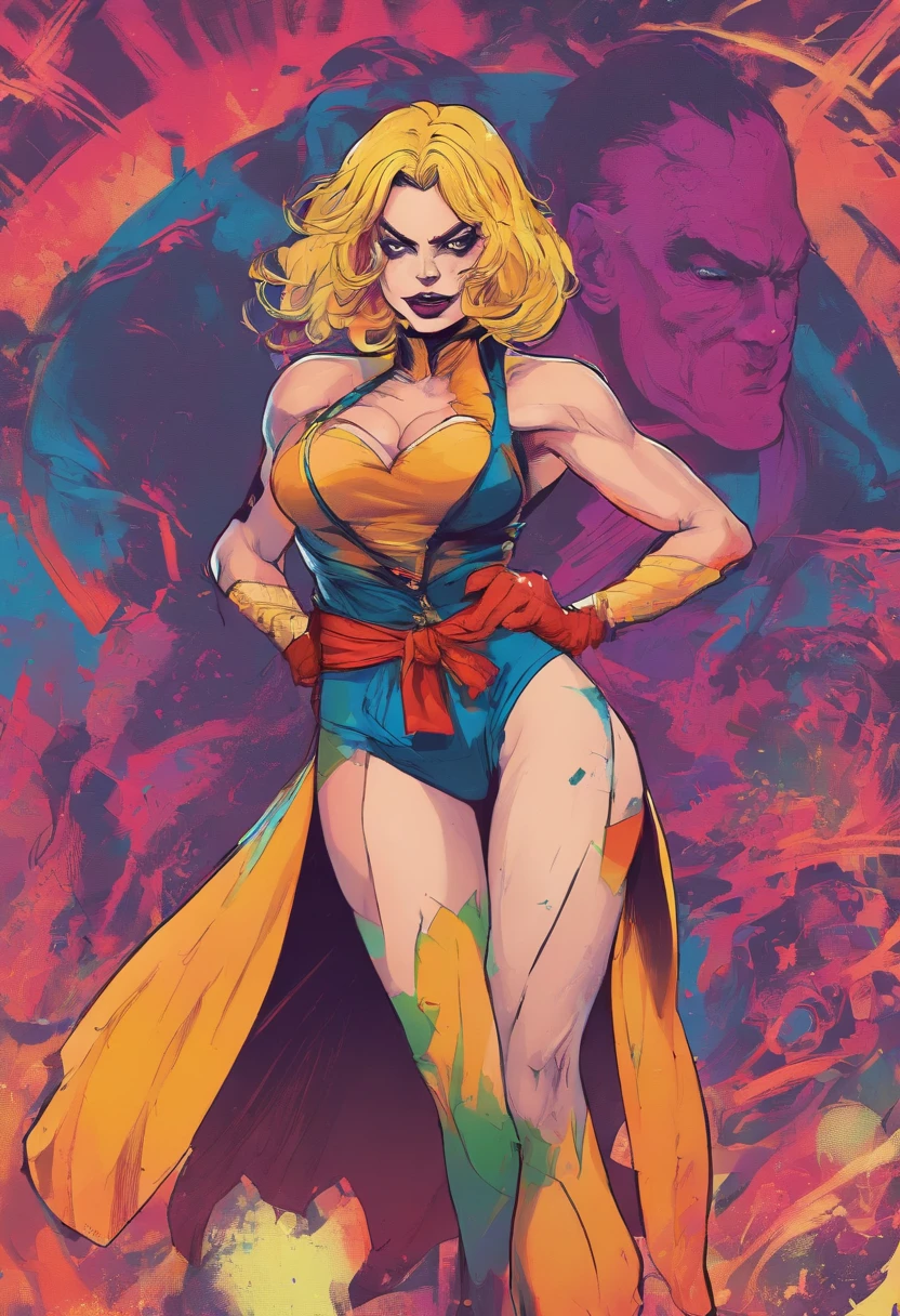 Margot Robbie, vestida como coringa