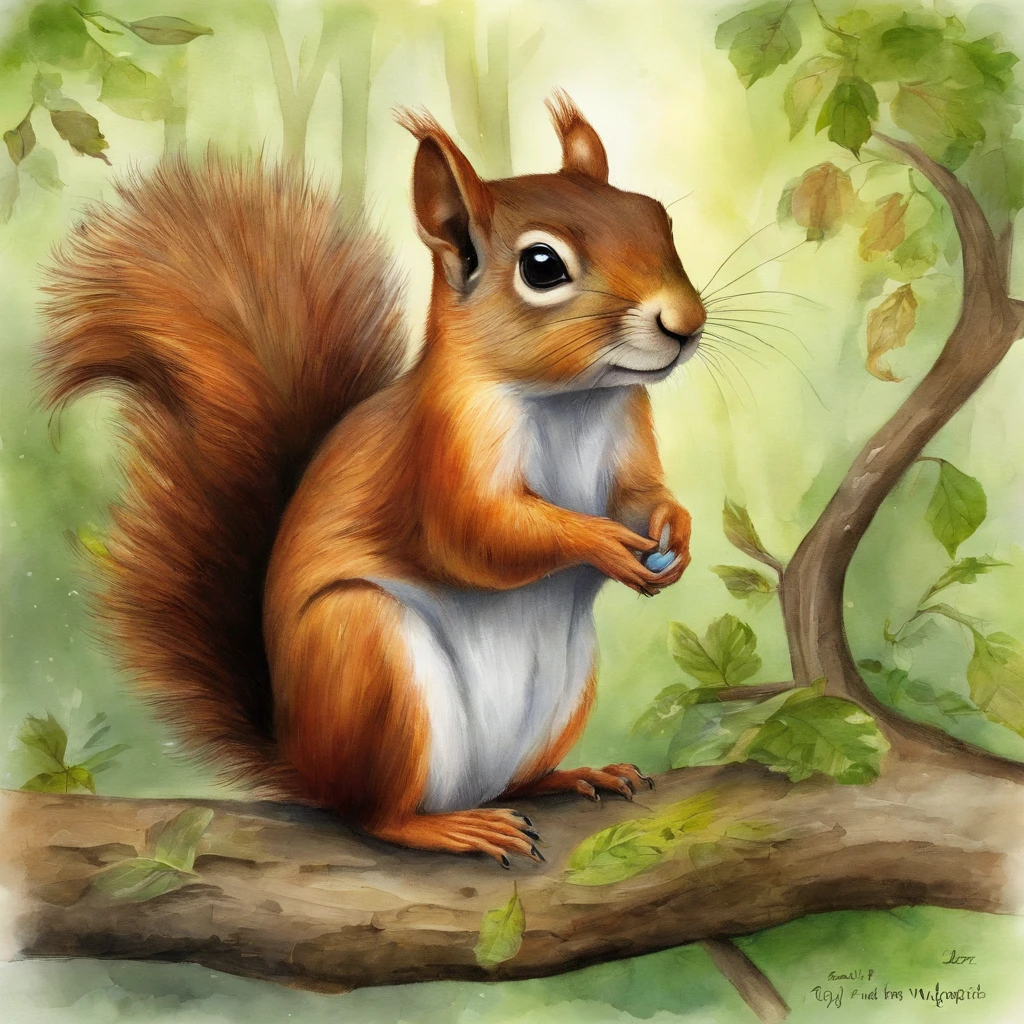 Once upon a time in the heart of Nutsville, a bustling woodland town where animals of all kinds lived, there was a squirrel named Sqwurl. But Sqwurl was no ordinary squirrel; he had a dream that reached higher than the tallest oak tree in the forest. He wanted to become the most famous DJ in all of Nutsville, spinning acorn beats that would make every creature groove.