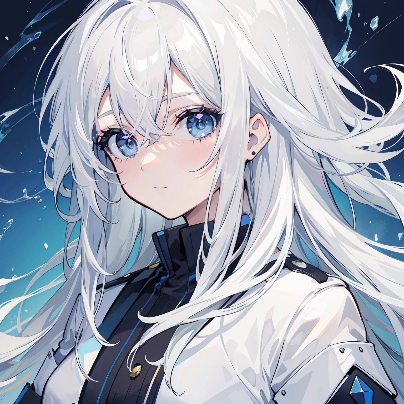 white hair girl