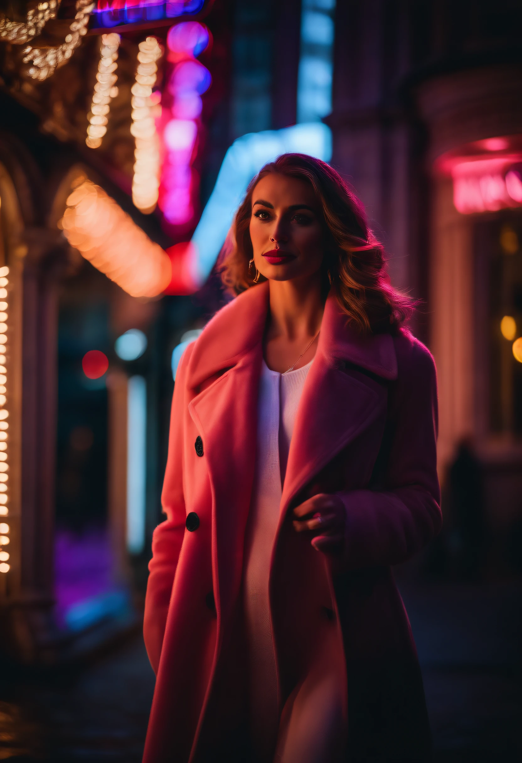 glamour model neon lights london west end