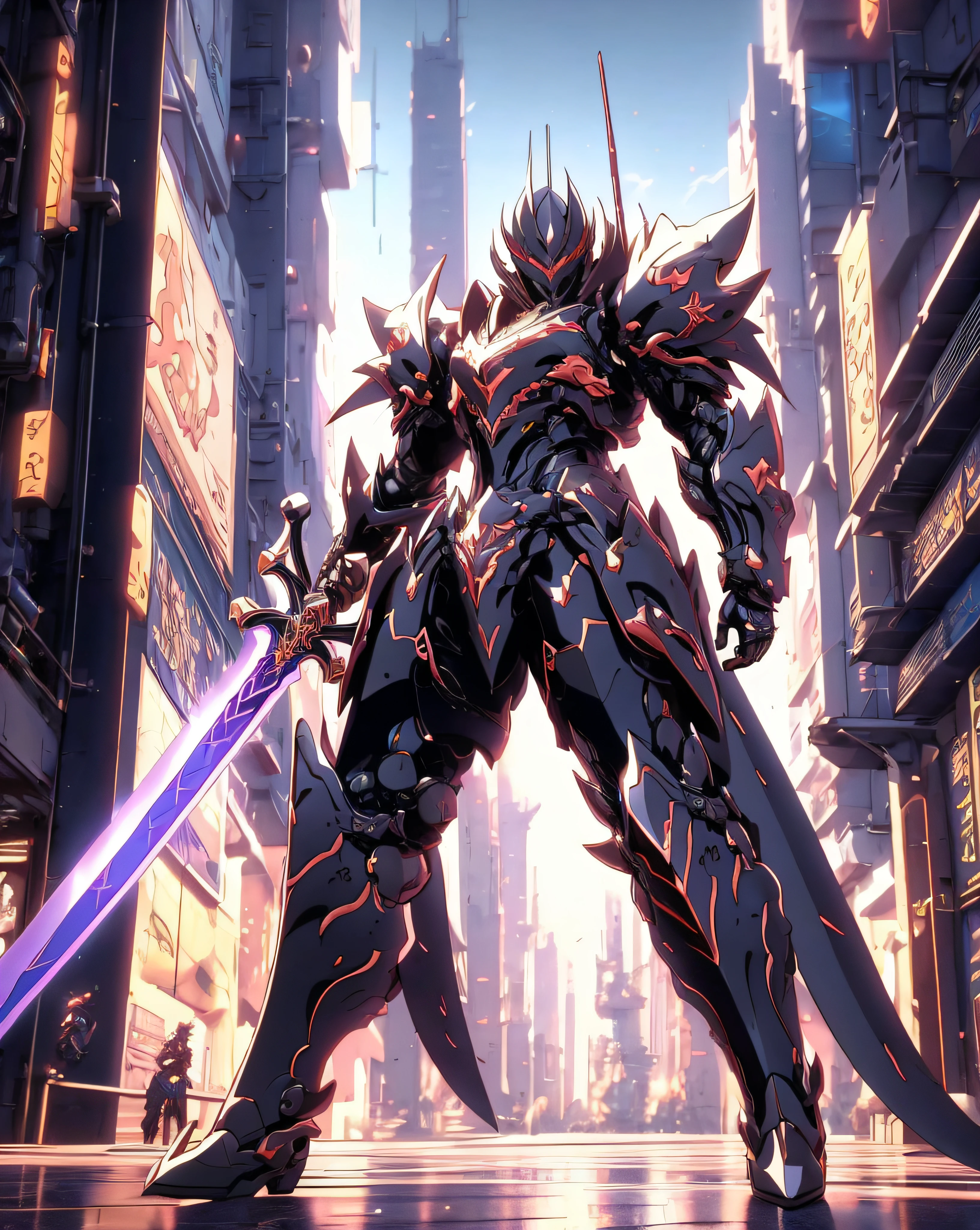 anime character with sword and armor in a futuristic city, 4k highly detailed digital art, best anime 4k konachan wallpaper, 4 k hd wallpaper very detailed, ultra detailed game art, 4k detailed digital art, ultra hd anime wallpaper, 4k anime wallpaper, badass anime 8 k, anime concept hdr anime macmanus, anime wallpaper 4k