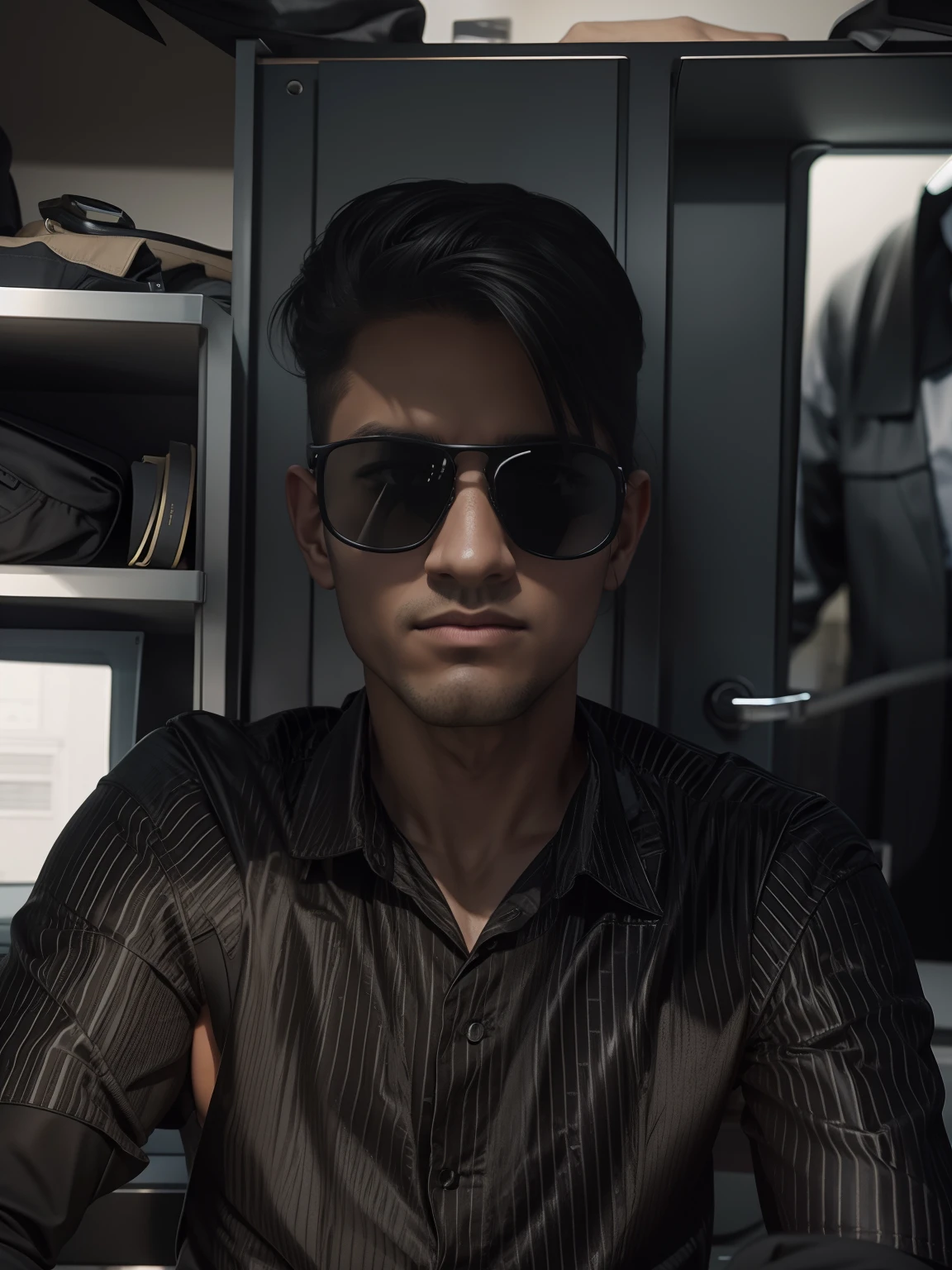 Fbi agent Wearing black suit