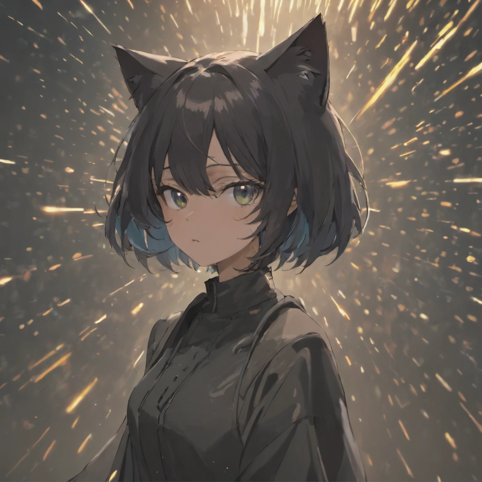 "Master Parts, black cat, Matrix-style channeling, Sports Sunglasses, Shoot from dynamic angles, Offers the best quality with impressive 4K resolution."