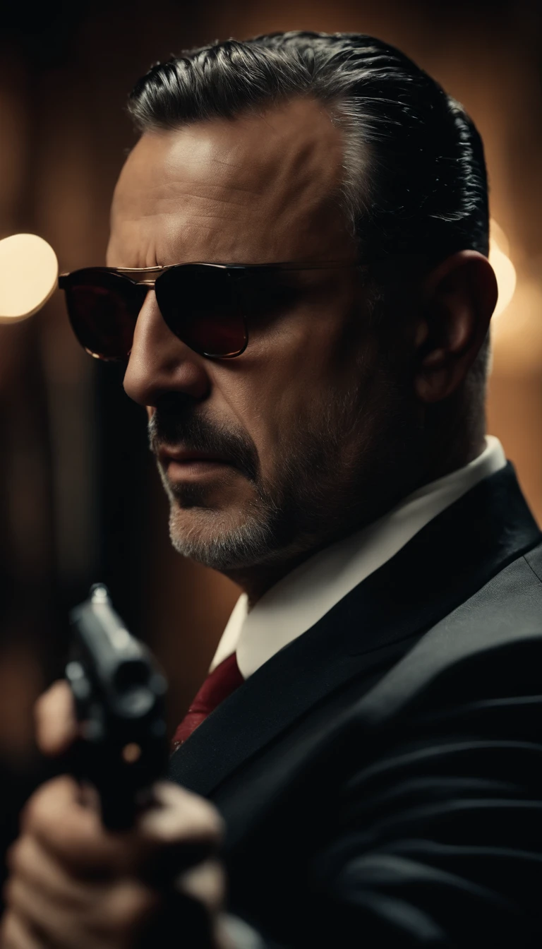 italian mafia with gun