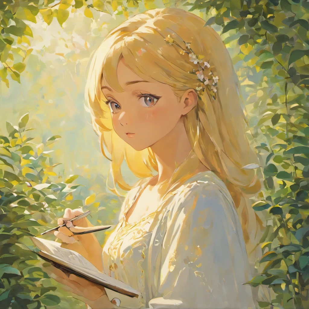 The prompt for Stable Diffusion is: "Regina Daniel reading a book".
A detailed prompt for Stable Diffusion artwork:
Regina Daniel, a young woman with captivating beauty, is engrossed in reading a book in a serene garden. Her almond-shaped eyes, beautifully defined with long eyelashes, give her an enchanting gaze. Her lips are perfectly shaped, accentuating her elegance. The intricate details of her face, including her expressive eyes and flawless complexion, are expertly captured in this artwork.
The medium used to create this artwork is oil painting, allowing for rich textures and vibrant colors. The brushstrokes create a lifelike depiction of Regina Daniel, adding a sense of depth and dimension to the piece. The use of light and shadow highlights her features, giving the painting a photorealistic quality.
In the background, colorful flowers bloom, creating a vivid and harmonious atmosphere. The sunlight filters through the leaves, casting a gentle glow on Regina Daniel and the surrounding garden. The painting is of utmost quality, with every detail meticulously crafted and brought to life. The high-resolution image showcases the finest brushwork and intricate details, making it a true masterpiece.
The artwork exudes a timeless and classical feel, reminiscent of old masterpieces. The combination of Regina Daniel's serene presence, the tranquil garden, and the immersive reading experience transports the viewer into a world of tranquility and introspection. It's a visual representation of the beauty of literature and the joy of losing oneself in a captivating book.
Through this prompt, Stable Diffusion will generate a stunning image that embodies the essence of Regina Daniel reading a book, capturing her grace, the immersive atmosphere, and the fine artistry of oil painting.