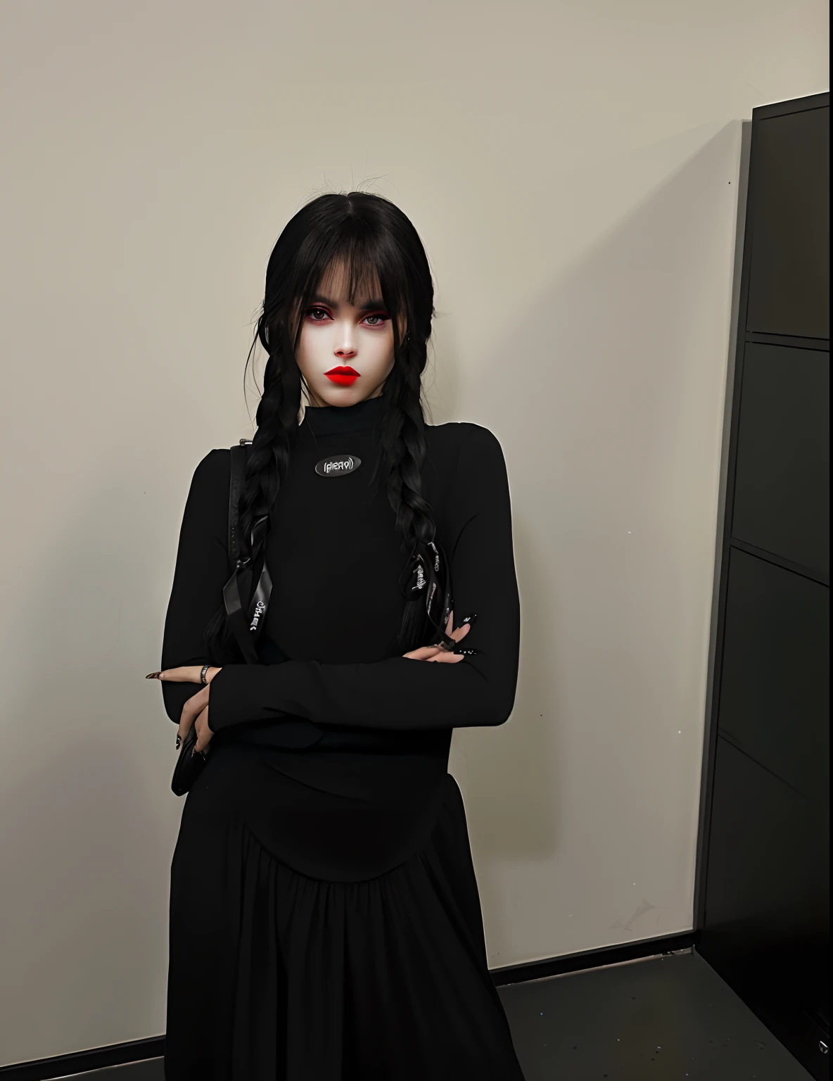 Girl word，Redlip，Sharp eyes