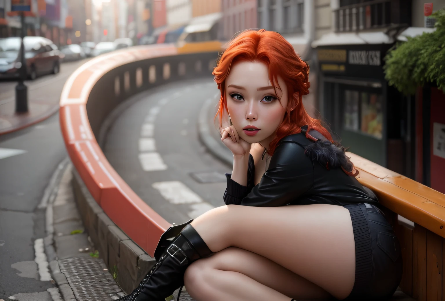 Red-haired woman