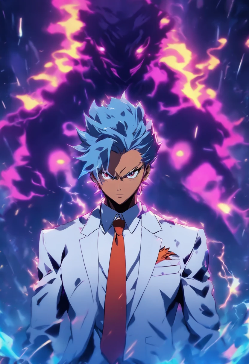 thriller, Stormy, One wears a white suit,A mysterious agent with a scar on his face,It can disappear from the minimap for a few seconds, A mansion with traps and enemies from free fire, 16k, Dark