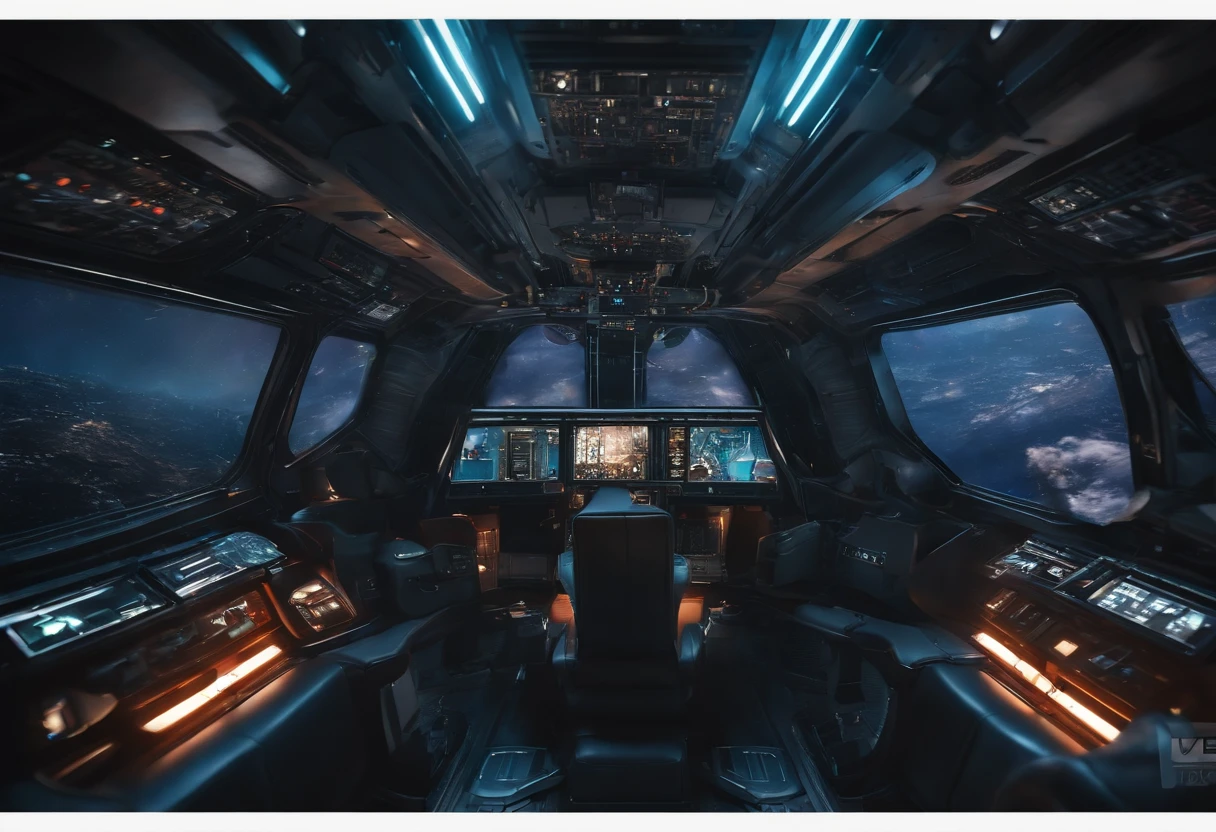 Best quality, , 超高分辨率, (Realistic photography:1.4), Fight inside the spaceship