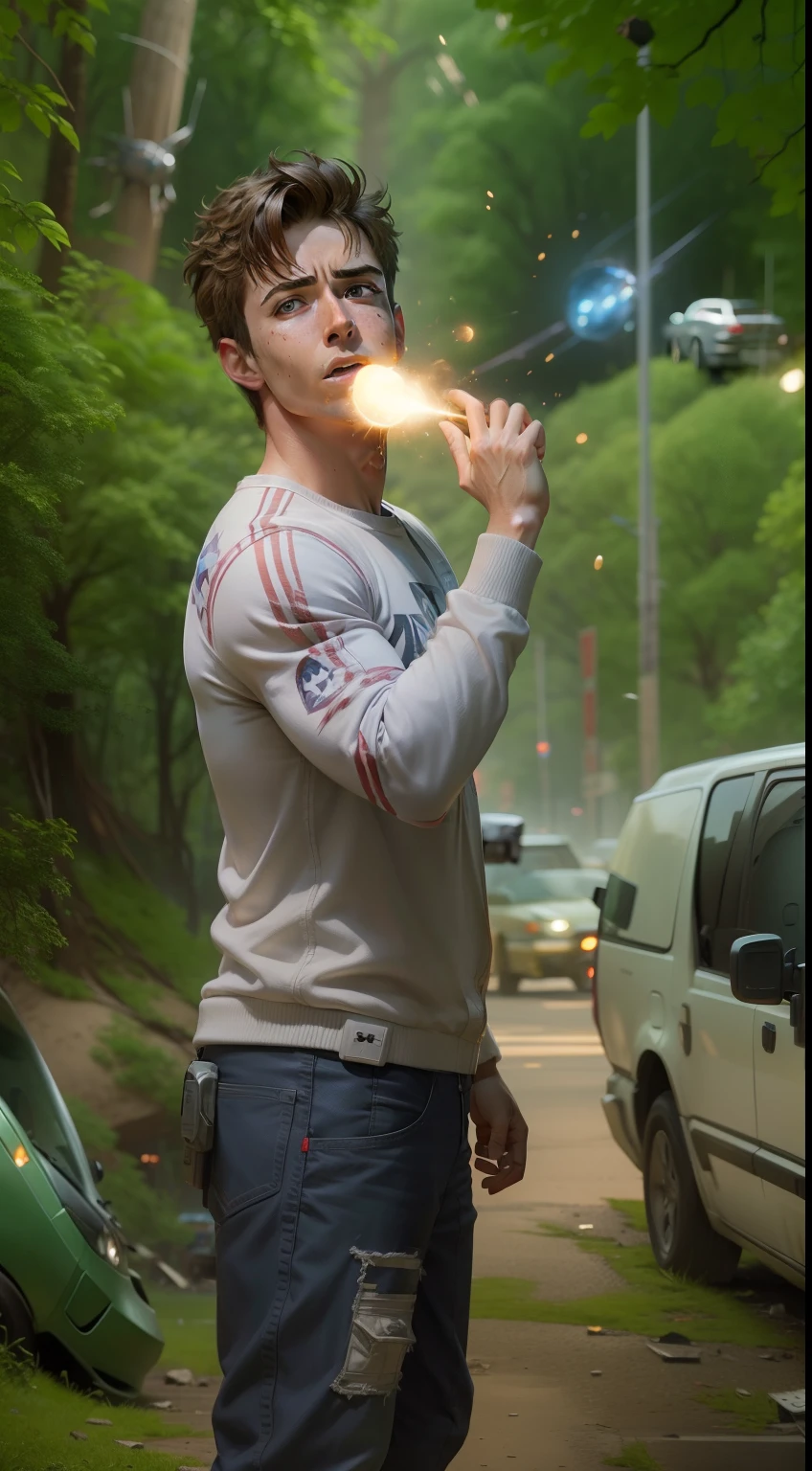 Avengers endgame background, space ship fly, calling,boom blast,car accident