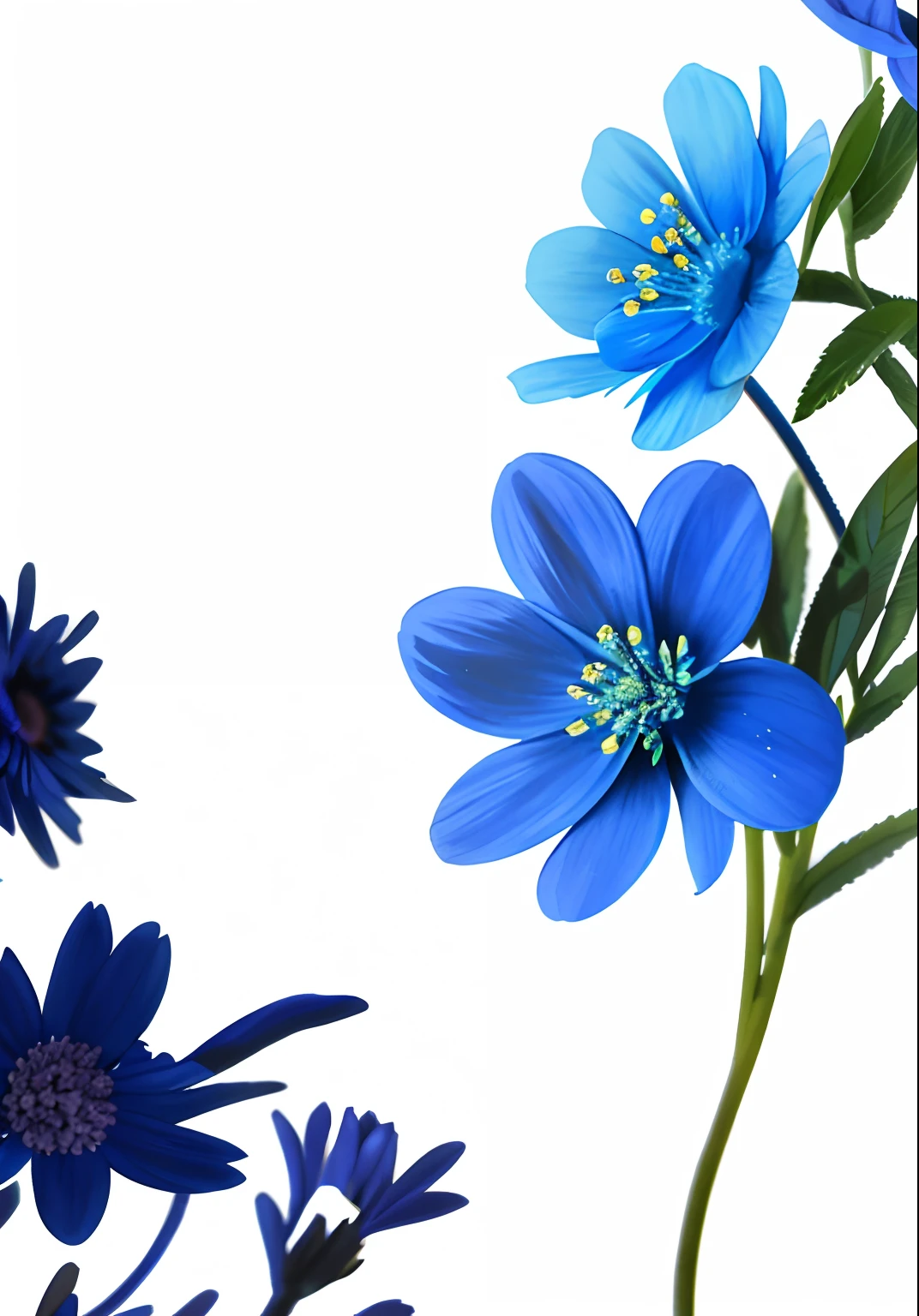 Small blue flowers