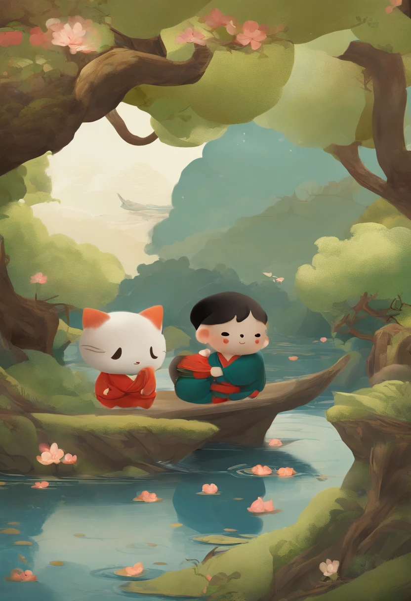 Round and cute yokai。small