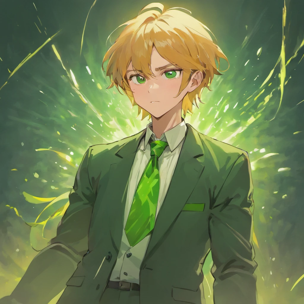 -age ma messy mullet, mutton chops, flushed nose and bulbous, broad torso, strong arms, long thin legs, green blazer, light brown trousers, white shirt, rainbow necktie, (masterpiece), best quality, expressive eyes, stressed face