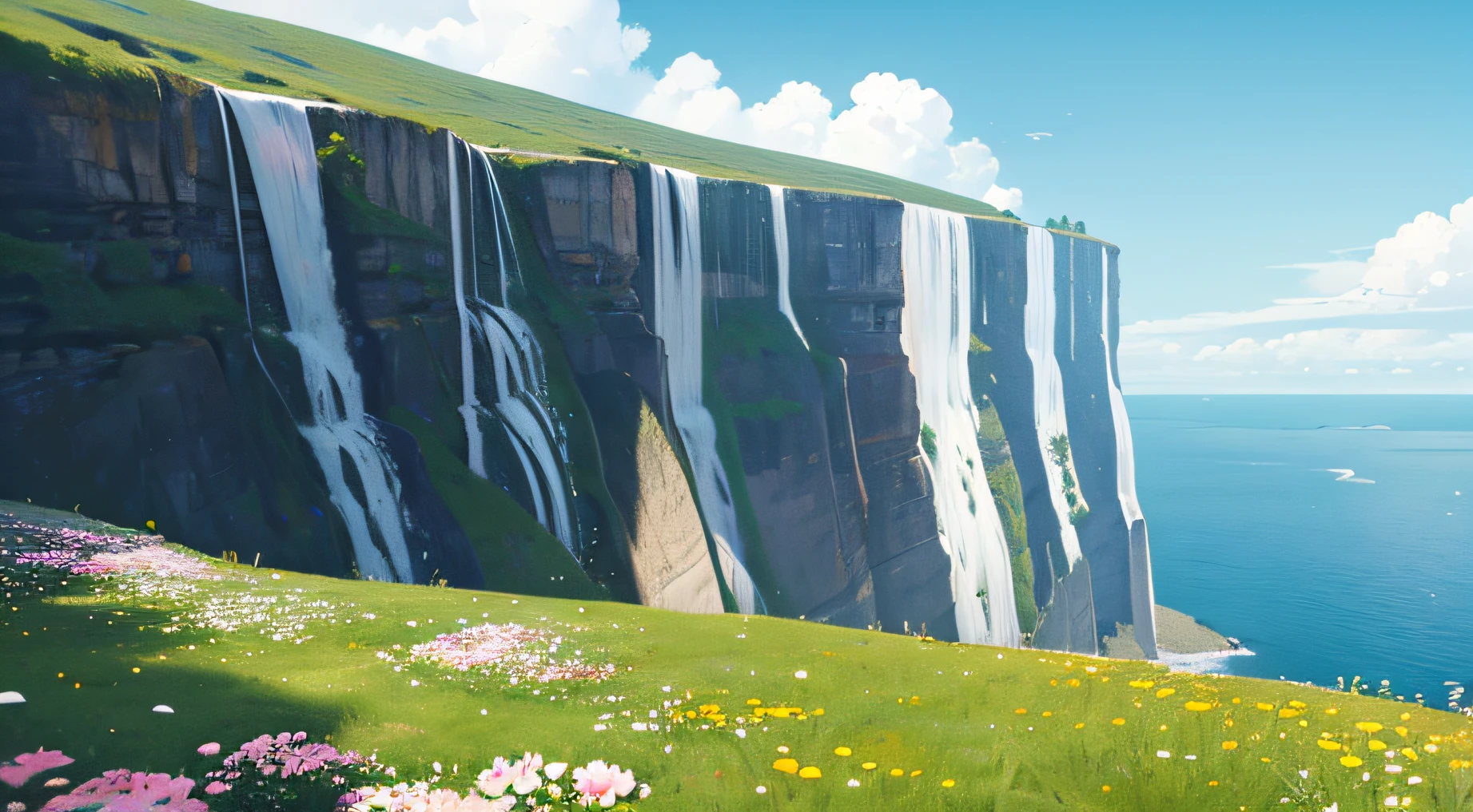Lily buds on cliffs,Flowers and bones that have not yet bloomed,The cliffs are high
