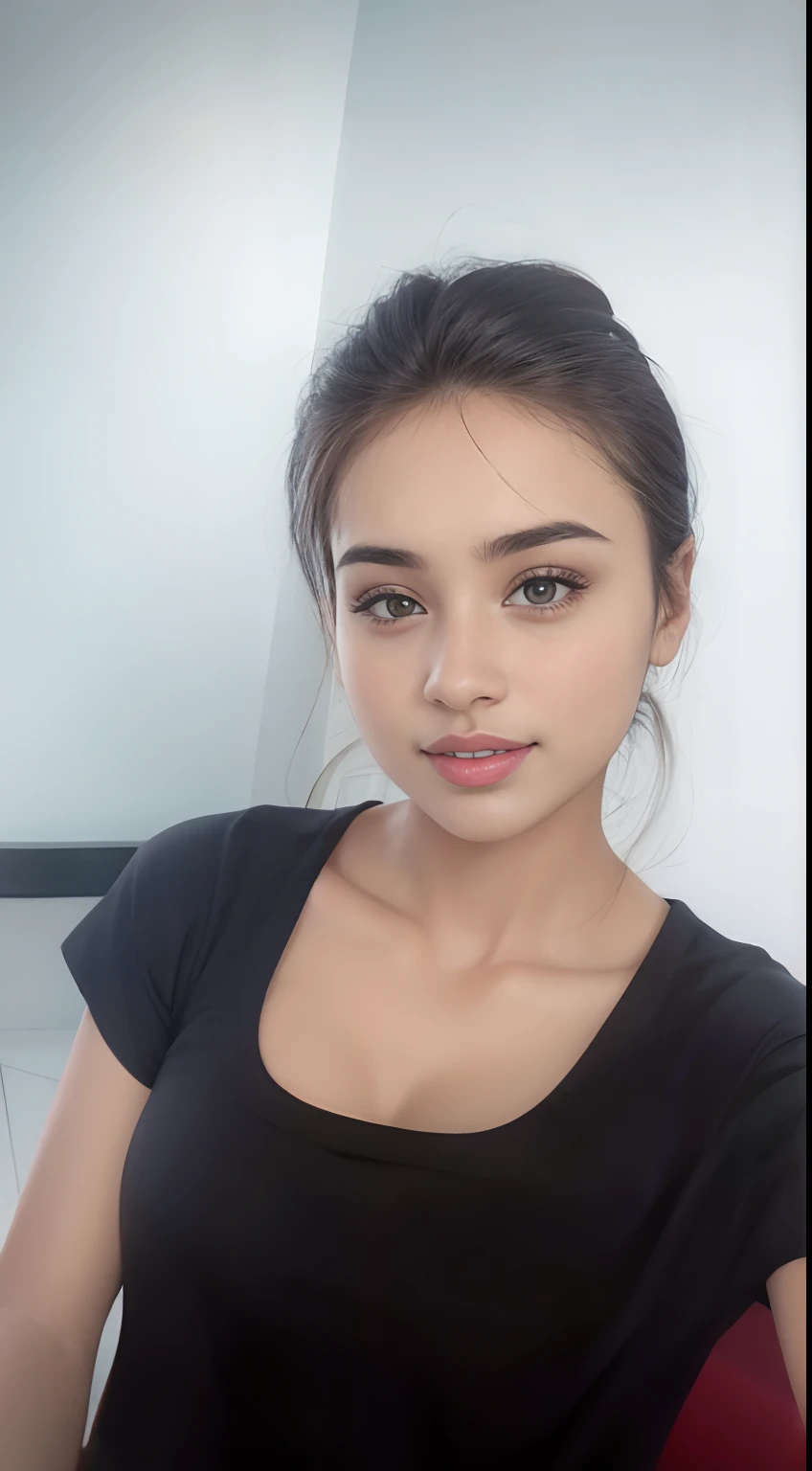 there is a woman that is posing for a picture in a black shirt, 18 years old, 2 2 years old, 1 8 I, selfie of a young woman, Sexy face, 2 7 years old, with accurate face, 2 8 years old, 30 year-old woman, nivanh chanthara, 3 0 years old woman, 2 3 years old