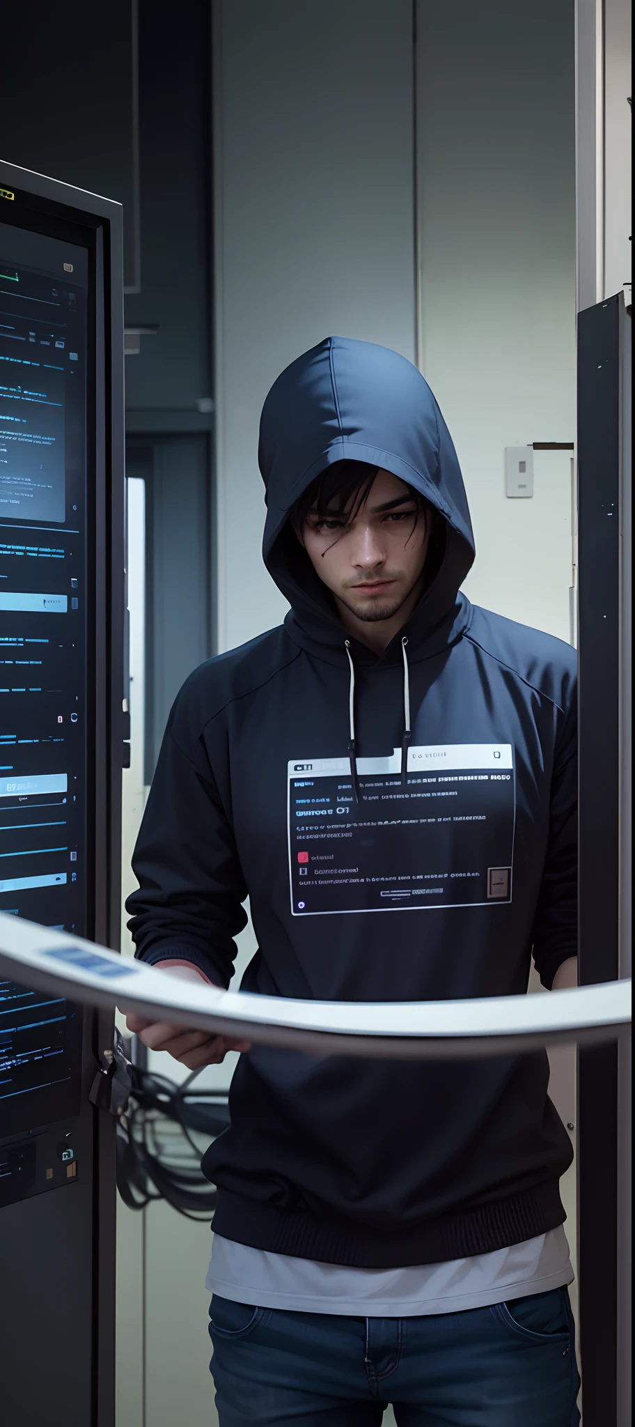 A hacker talking about cybersecurity