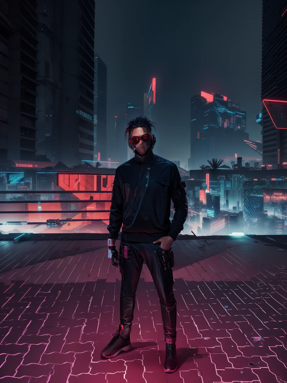 Cyberpunk background