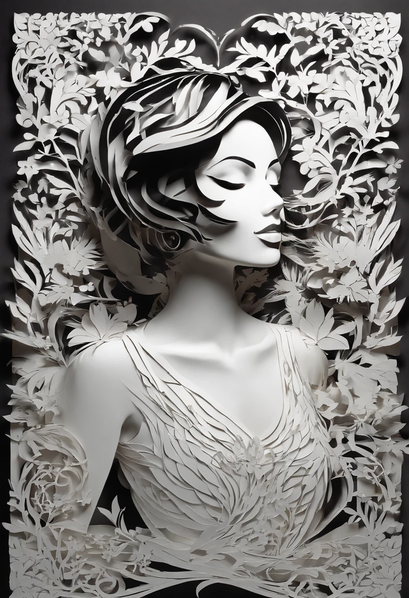(1girl in:1.3),Full body,   Abstract Art, Like Angelina Jolie,Tilt the covered cardboard slightly to show your face,Fractal Art,Colorful,
 style-swirlmagic, (masutepiece, Best Quality, High quality, hight resolution, Ultra-detailed),