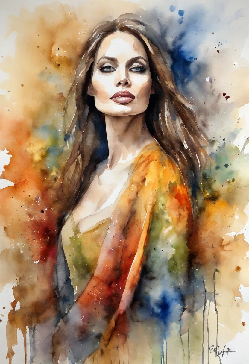 (1girl in:1.3),Full body, Abstract Art, Like Angelina Jolie,Tilt the covered cardboard slightly to show your face,Fractal Art,Colorful,
style-swirlmagic, (masutepiece, Best Quality, High quality, hight resolution, Ultra-detailed),