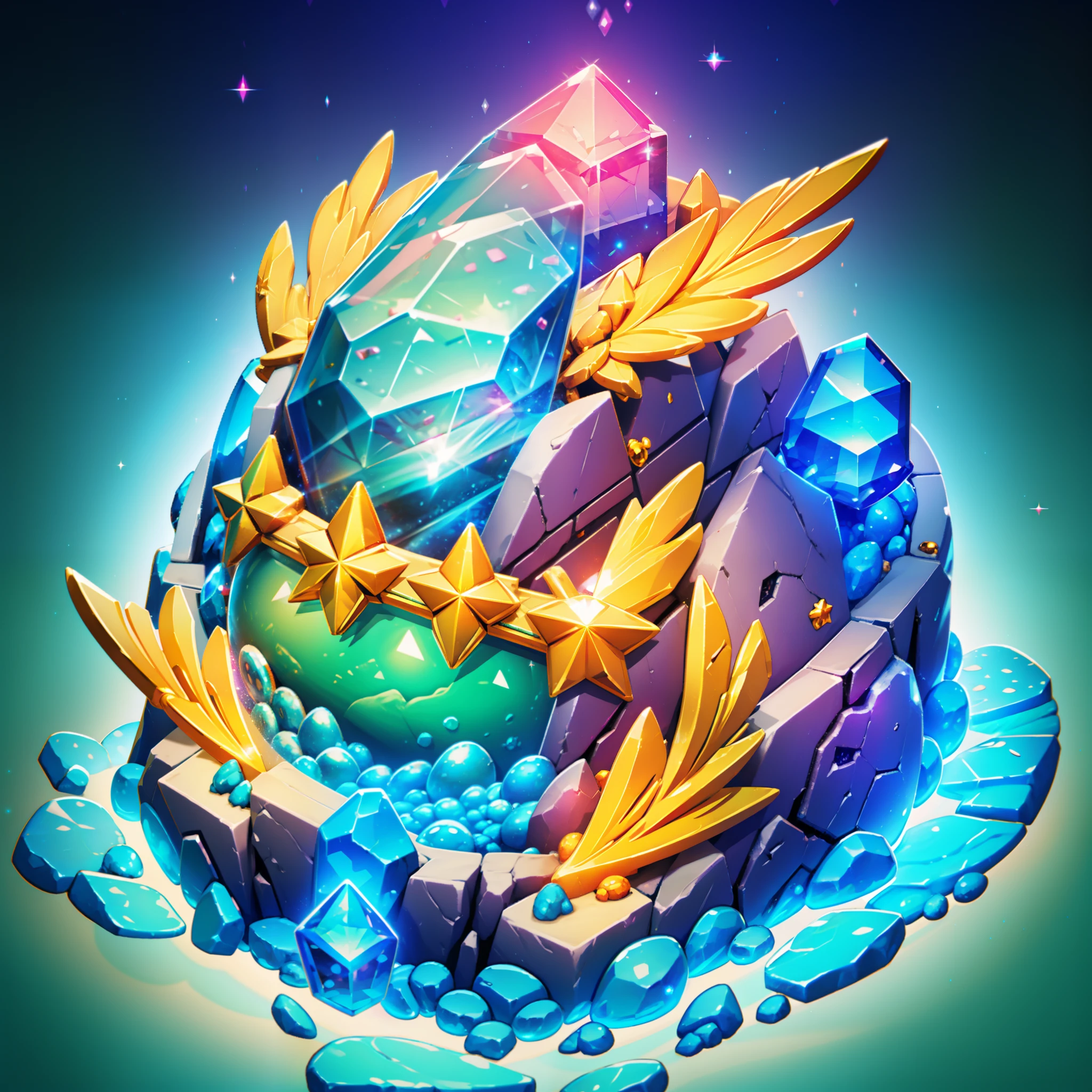 Close up of car and diamond on colorful background, Glass helmet and pigeon wings, Item Art, star guardians, 3 d icon for mobile game, Magic artifacts, Heartstone Original Art Style, magical items, star guardian inspired, Shiny Gem, maplestory mouse, Shiny gemstones, ornate gem in pommel, angelic halo, shiny armor