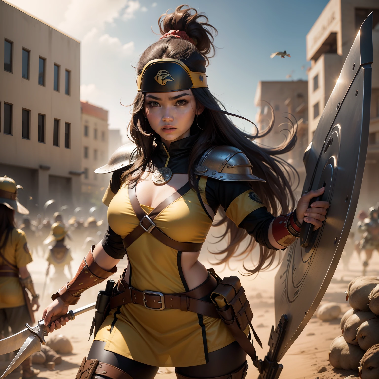Duck warrior woman