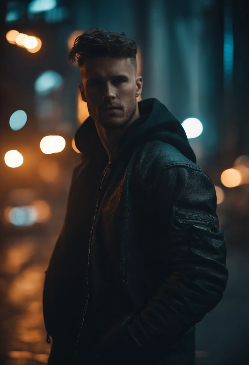 Change background cyberpunk handsomeboy ,realistic face ,8k,ultra realistic