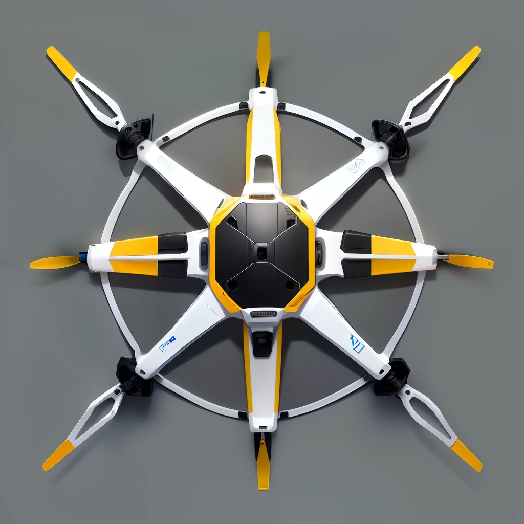 Schematic diagram of the structure of the quadcopter UAV