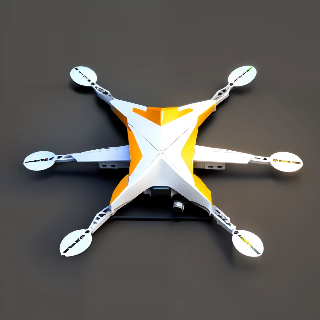 Schematic diagram of the structure of the quadcopter UAV