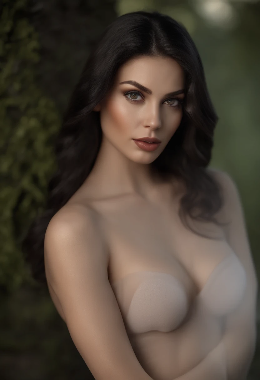 (((full body shot))), a young beautiful woman with long black hair and a black jacket, i can't believe how beautiful and sexy she is, distinct facial features, layered textures, strong contrast between light and dark, sharp attention to detail, (RAW photo, UHD, HDR, 32k, best quality, trending on artstation, masterpiece, photorealistic, ultra high quality, ultra high resolution, octane render, ultra-detailed, photon mapping, radiosity, physically-based rendering, Canon 5d, lifelike texture, intricate face, intricate eyes, high contrast, film grain, FujifilmX), A very beautiful most attractive ultra desirable solo girl, Detailedface, (((solo poses))), (((slender fit body, flawless skin, perfect proportions, perfect anatomy, flawless anatomy, flawless proportions, puffy eyelids, beautiful detailed eyes, pale lips, full body))), (((areola slip))), ((sideboob)), (((underboob))), (((undershirt))), feminine and sexy posture, (((nipslip))), (((nippleslip))), (((fit body figure)))