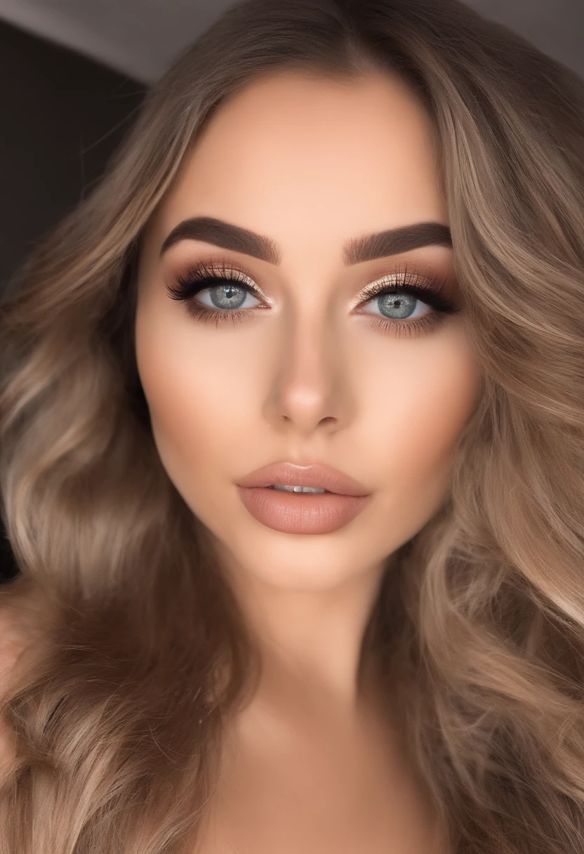 Arafed woman in evening dress, night club, fille sexy aux yeux bruns, Portrait Sophie Mudd, cheveux bruns et grands yeux, selfie of a young woman, Yeux de chambre, sans maquillage, maquillage naturel, looking straight at camera, Visage avec Artgram, Maquillage subtil, Superbe photo du corps entier,