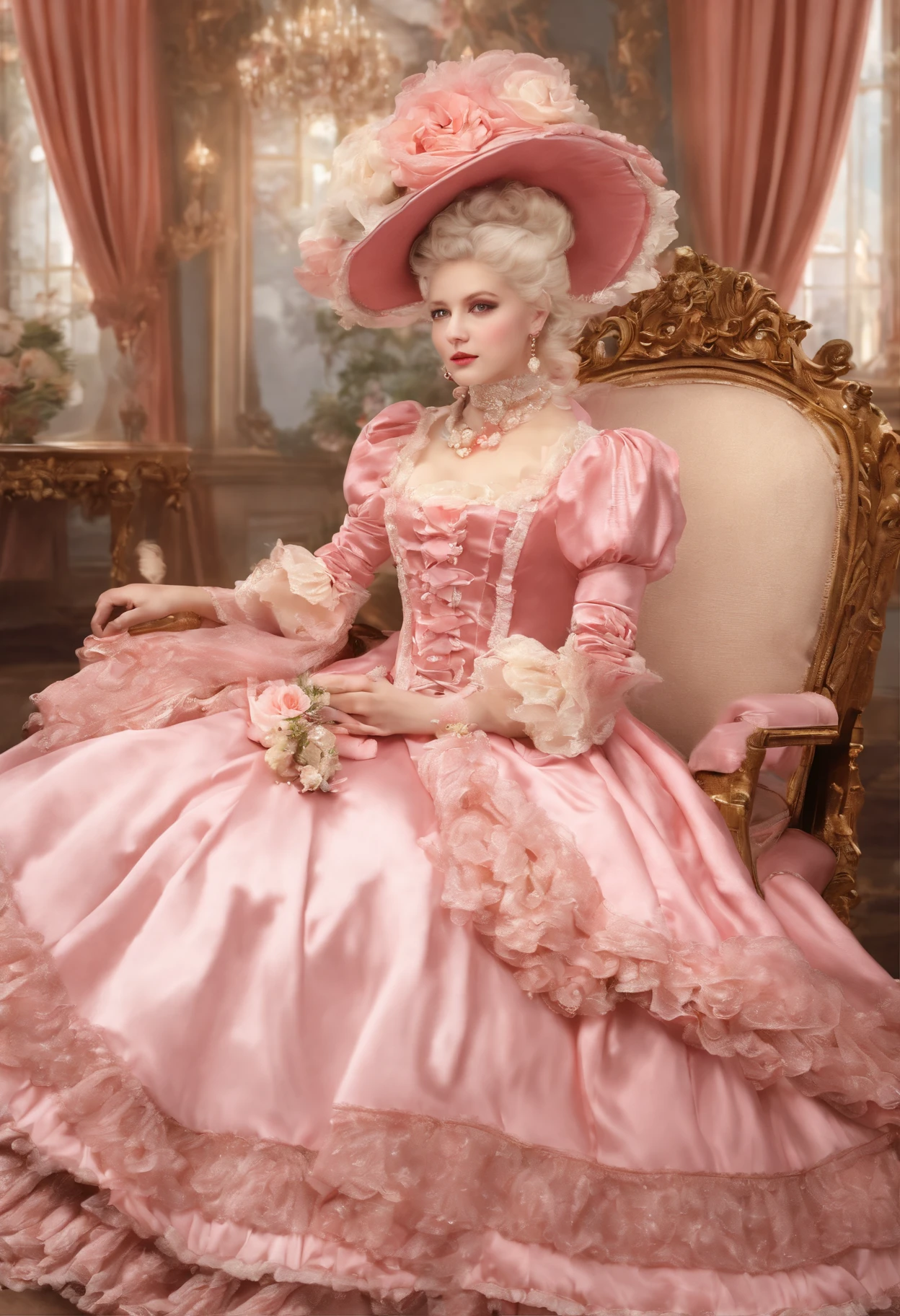 Arafe in a pink and black dress and hat, Takanobu Fujiwara(Takanobu Fujiwara)Digital rendering inspired by, pixiv, rococo, Victoria Gothic Lolita Fashion, Lolita Style, Rococo Queen (Rococo Queen) (Rococo Queen (Rococo Queen)) (Rococo Queen (Rococo Queen) (Rococo Queen (Rococo Queen))) (Rococo Queen (Rococo Queen) (Rococo Queen (Rococo Queen)) (Rococo Queen (Rococo Queen) (Rococo Queen (Rococo Queen)))) (Rococo Queen (Rococo Queen) (Rococo Queen (Rococo Queen)) (Rococo Queen (Rococo Queen) (Rococo Queen (Rococo Queen))) (Rococo Queen (Rococo Queen) (Rococo Queen (Rococo Queen)) (Rococo Queen (Rococo Queen) (Rococo Queen (Rococo Queen))))), gothic maiden anime girl, rococo dress, anime girl in a maid costume, lolita fashion, Catboy's cosplay! Maid! one-piece