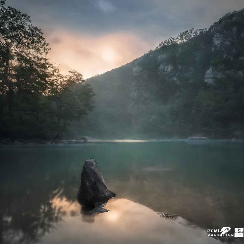 Magnificent view,Forest mountain landscape photography,Nature,It just rained,Bushes in the moonlight,Turquoise blue water,Boulders of various shapes,Alpine cliffs,1 white Phalaenopsis orchid,Minimalist cyan black and white gray tones,foggy sky,Nightmare vision, Dark fantasy plot,Perfect and excellent composition,8K分辨率,the detail,Rain trails,dampness,water stain,very wide angle shot,Jack Guzman's environmental art photography,realisticlying,cinematic compositions,Volumetriclighting,vividness, A detailed, stunning skies, Colorful clouds float,true to life, Pubic area is clear, flawless perfection, Digital SLR, 16k, 1024, 2048, 4096, A detailed, Sharp, best qualtiy, high qulity, absurderes,unmanned background,The is very detailed、Detailed lighting shadows,Trends on ArtStation、iintricate、high detal、dramatics、Midjourney Art(Volumetriclighting:1.2)hdr shot。(Faraway view,Super deep view,ultra-wide-angle,Microfocal length lens:1.2)(realisticlying:1.4)tmasterpiece、high high quality、Beautiful photography、globalillumination、