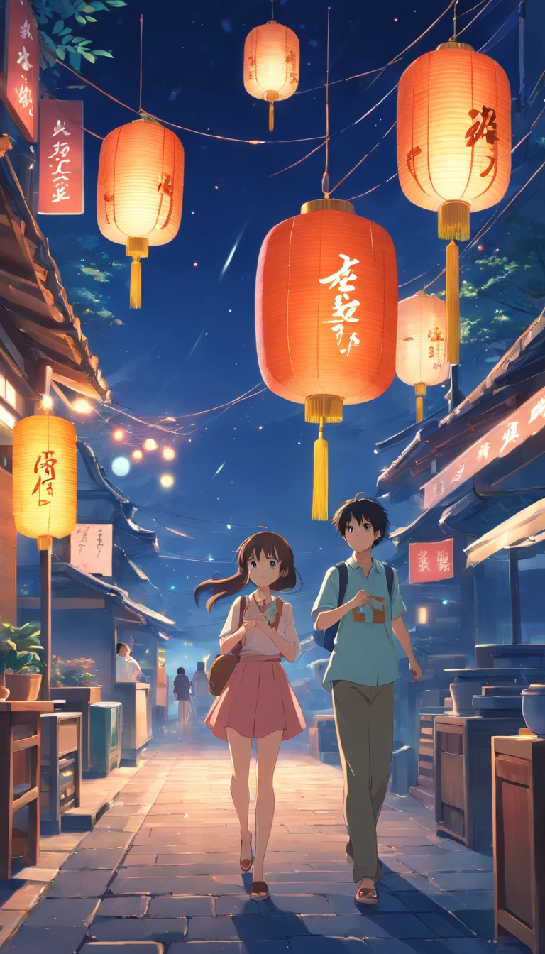 Mid-Autumn Festival、full moon、themoon、Star of the Sun、Mooncake stalls、Concert、band、fire works、UAVs、environment friendly、tradit、celebrating、enviroment、The villagers、Plaza、Bamboo lanterns、the night、celebrating、Artistically、device、decor、castoff、save、resource，high definition resolution